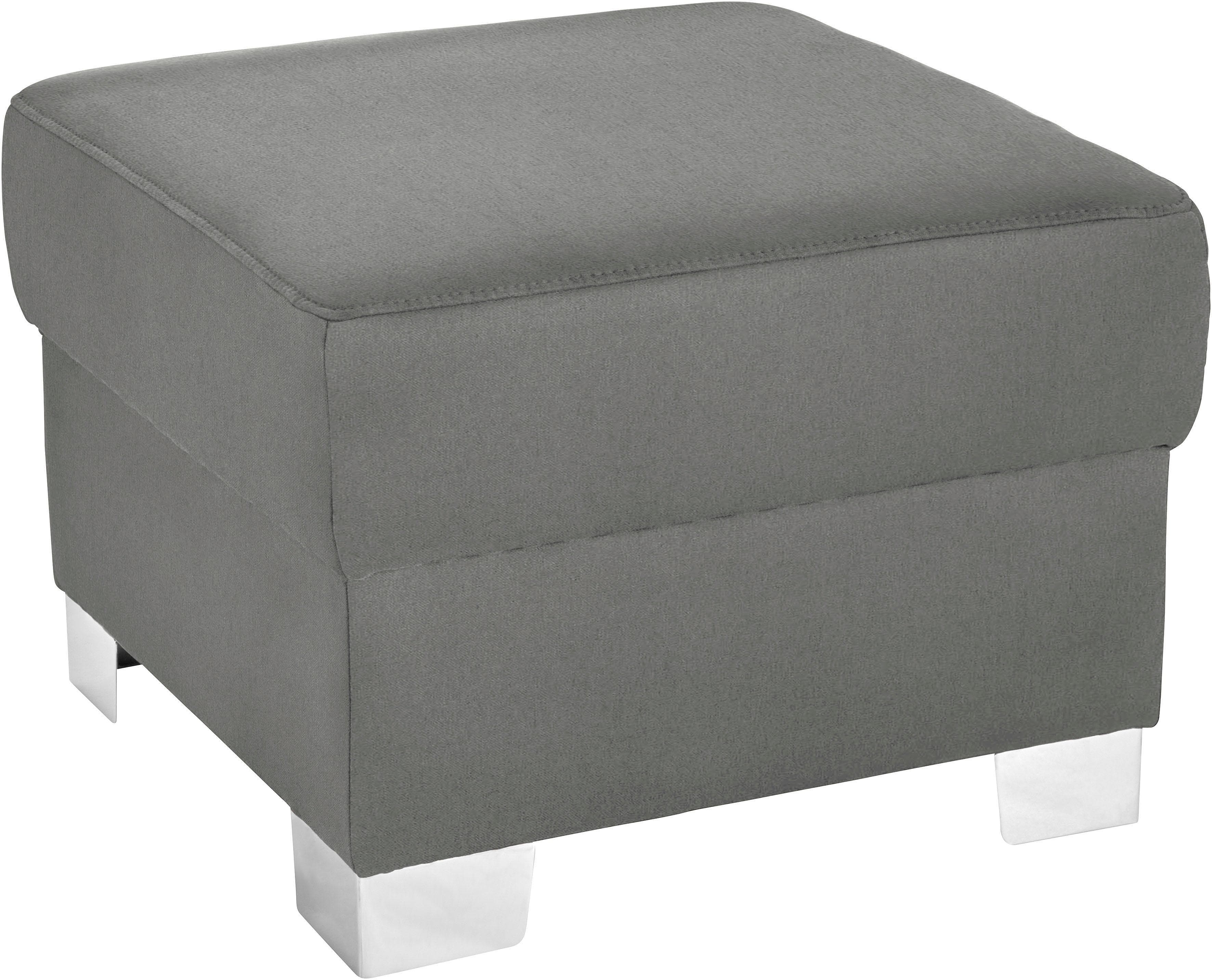 DOMO COLLECTION Hocker Anzio Grau mit Federkern