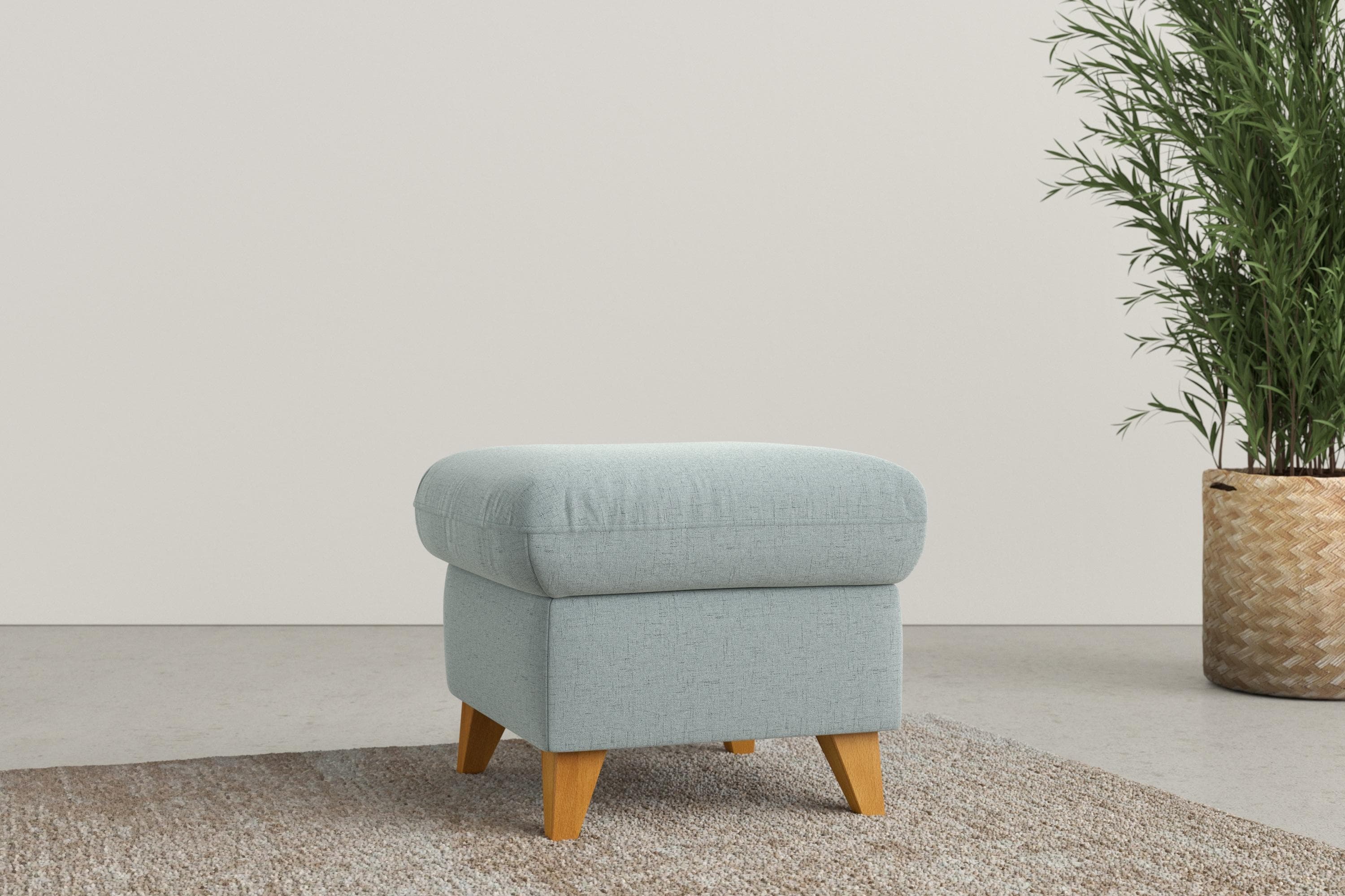 HOME AFFAIRE Polsterhocker Trelleborg Aqua mit Stauraum