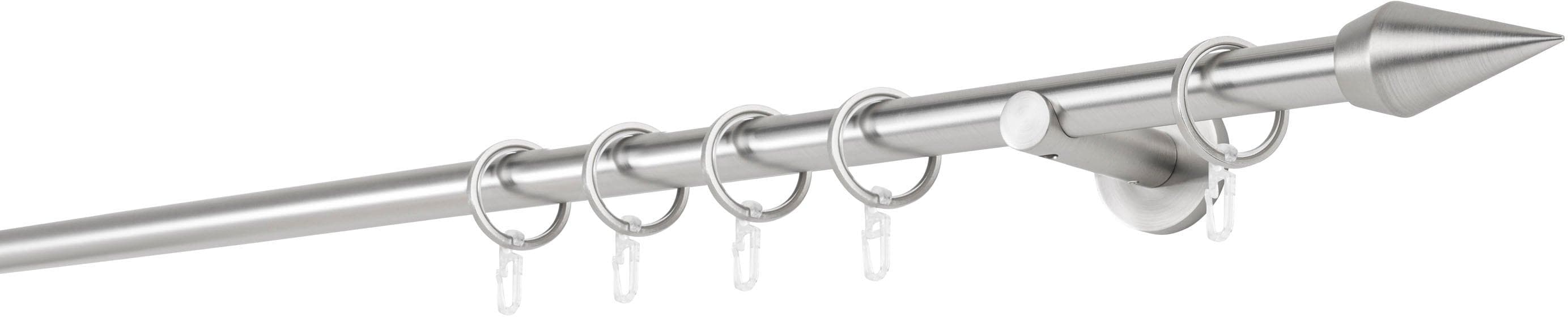 Gardinenstange MYDECO 20mm Point Wandträger 6,5 cm Silber