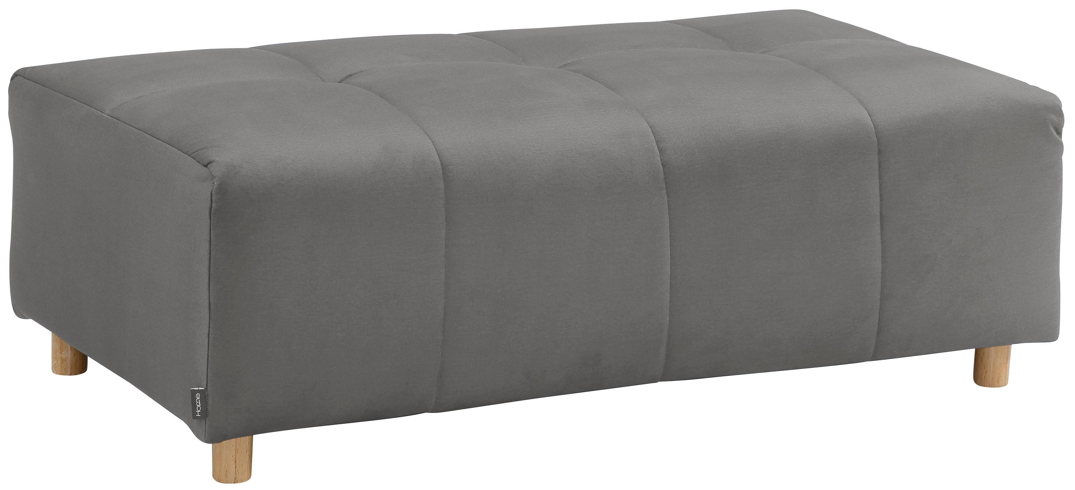 HOME AFFAIRE Polsterhocker Scania hellgrau Microfaser
