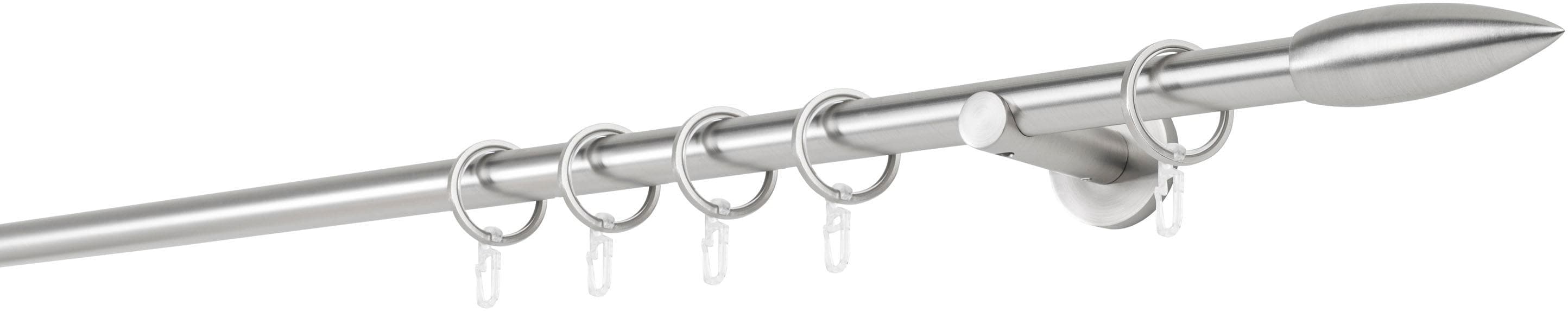 mydeco Gardinenstange Cardo 20mm Wandträger 6,5 cm Silber