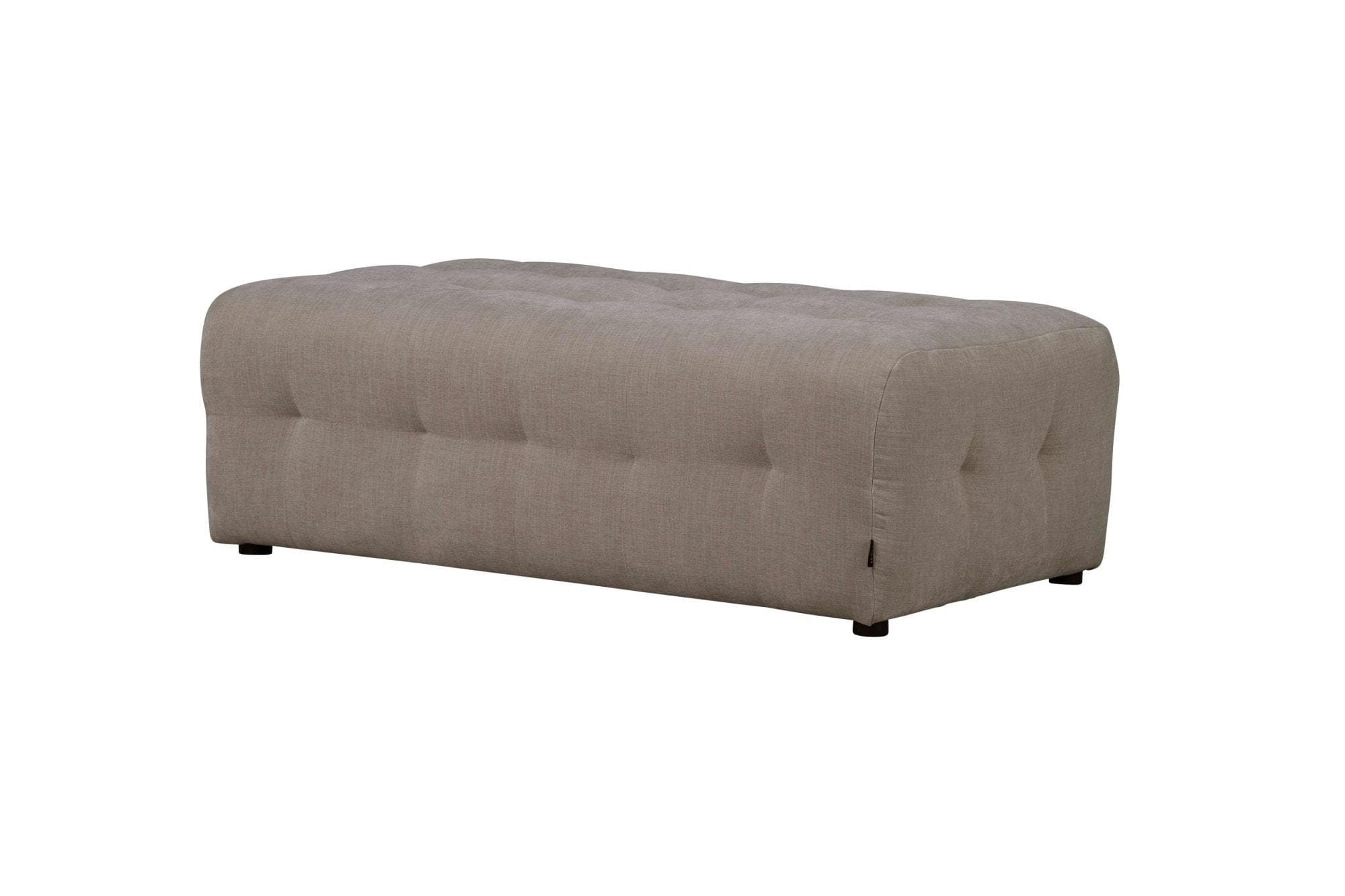 Home Affaire Polsterhocker Nosia Grau Taupe Samtvelours