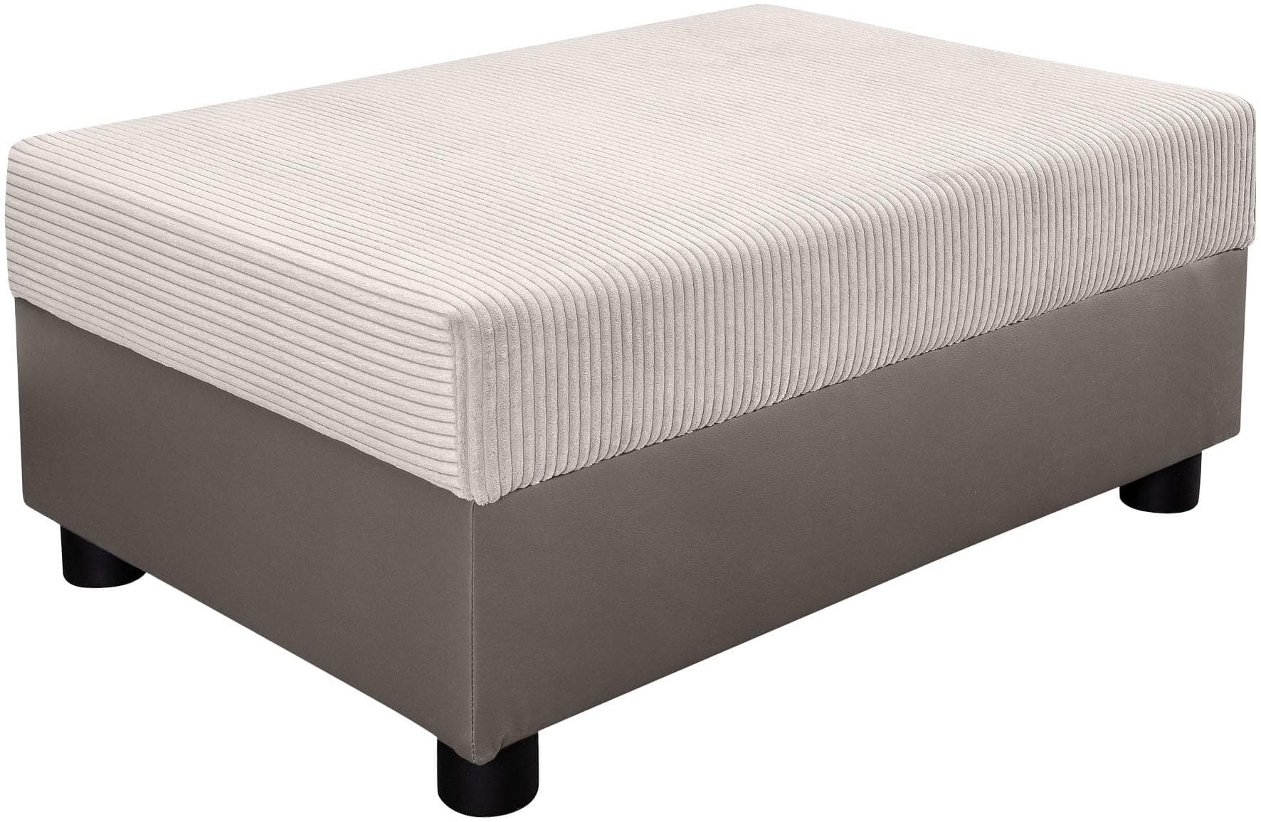 Freistehender Hocker mit Komfortfederkern - Individuell Kombinierbar