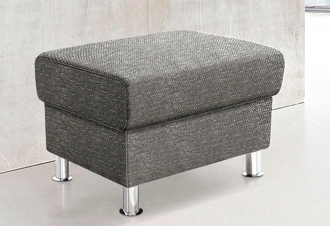 TRENDMANUFAKTUR Rondo Polsterhocker Beige/Braun