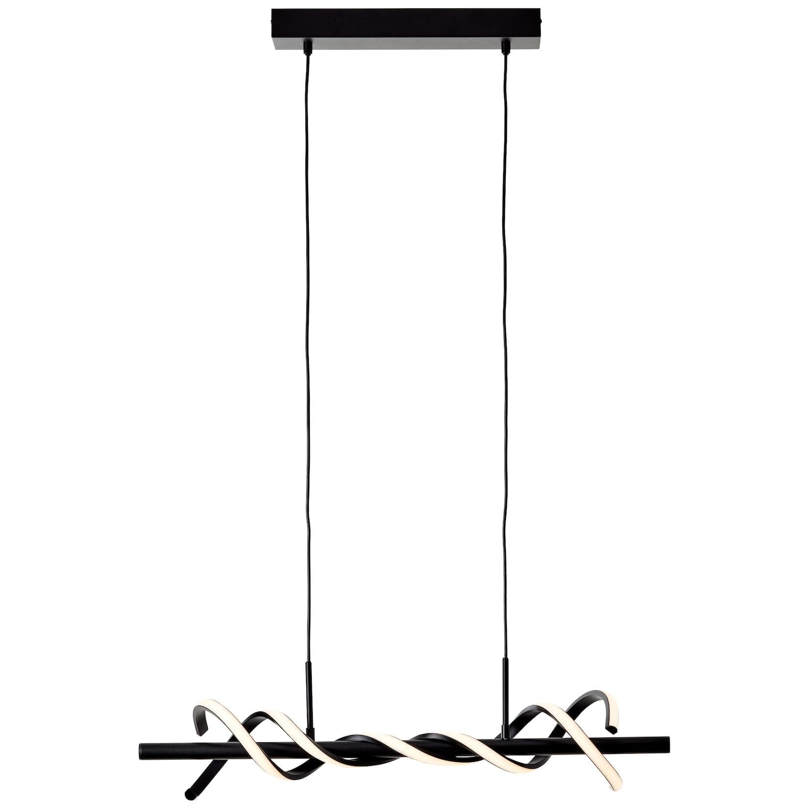 BRILLIANT LED Pendelleuchte Amalie Schwarz Dimmbar