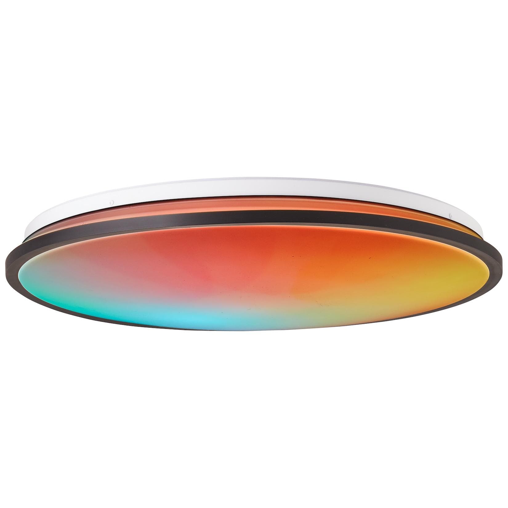 Brilliant Heida LED Deckenleuchte Schwarz CCT RGB Fernbedienung