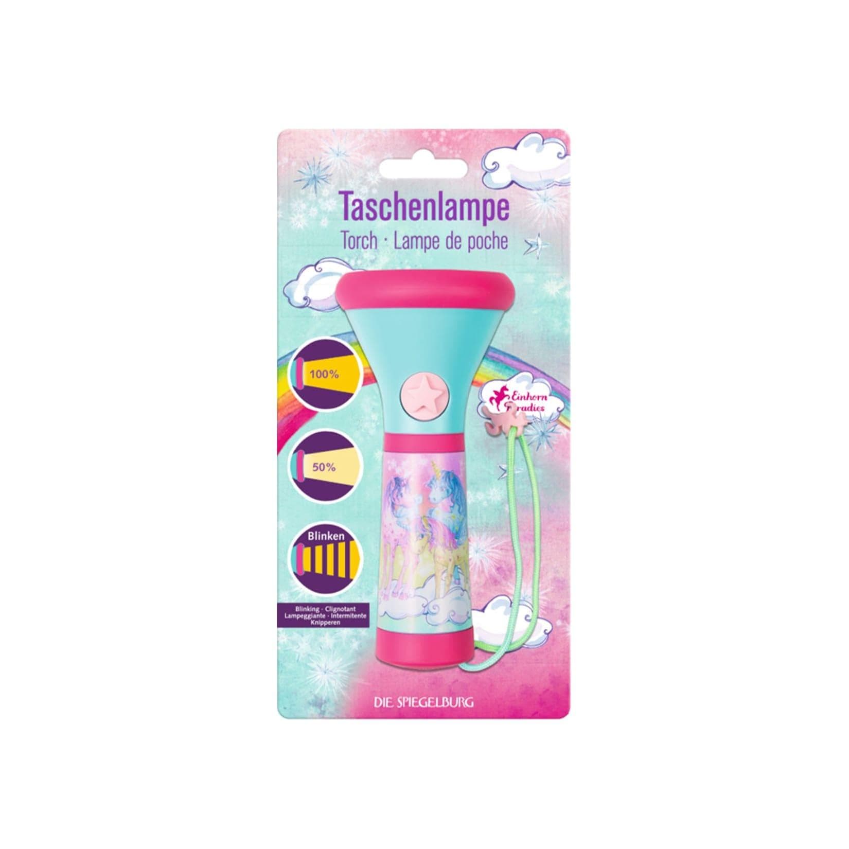 COPPENRATH DIE SPIEGELBURG Kinder-Taschenlampe Einhorn-Paradies LED
