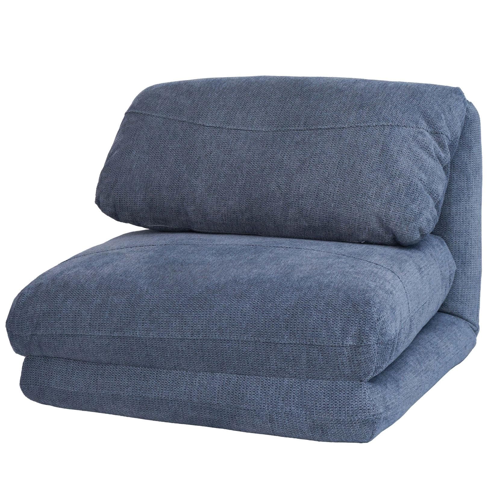 Schlafsessel MCW-E68 Hellblau mit Schlaffunktion und Relaxfunktion