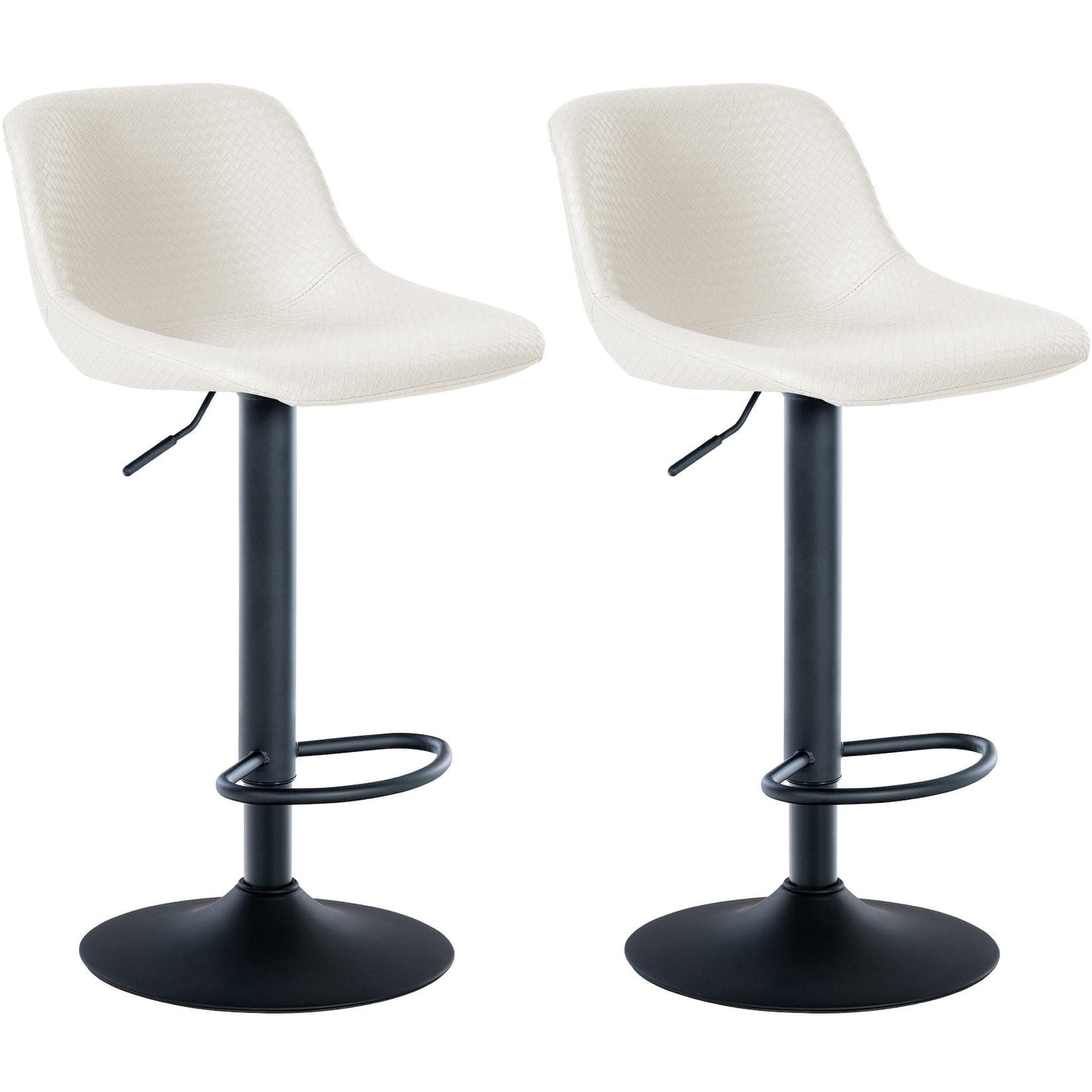 CLP 2er Set Barhocker Loft - 360° Drehbar & Höhenverstellbar