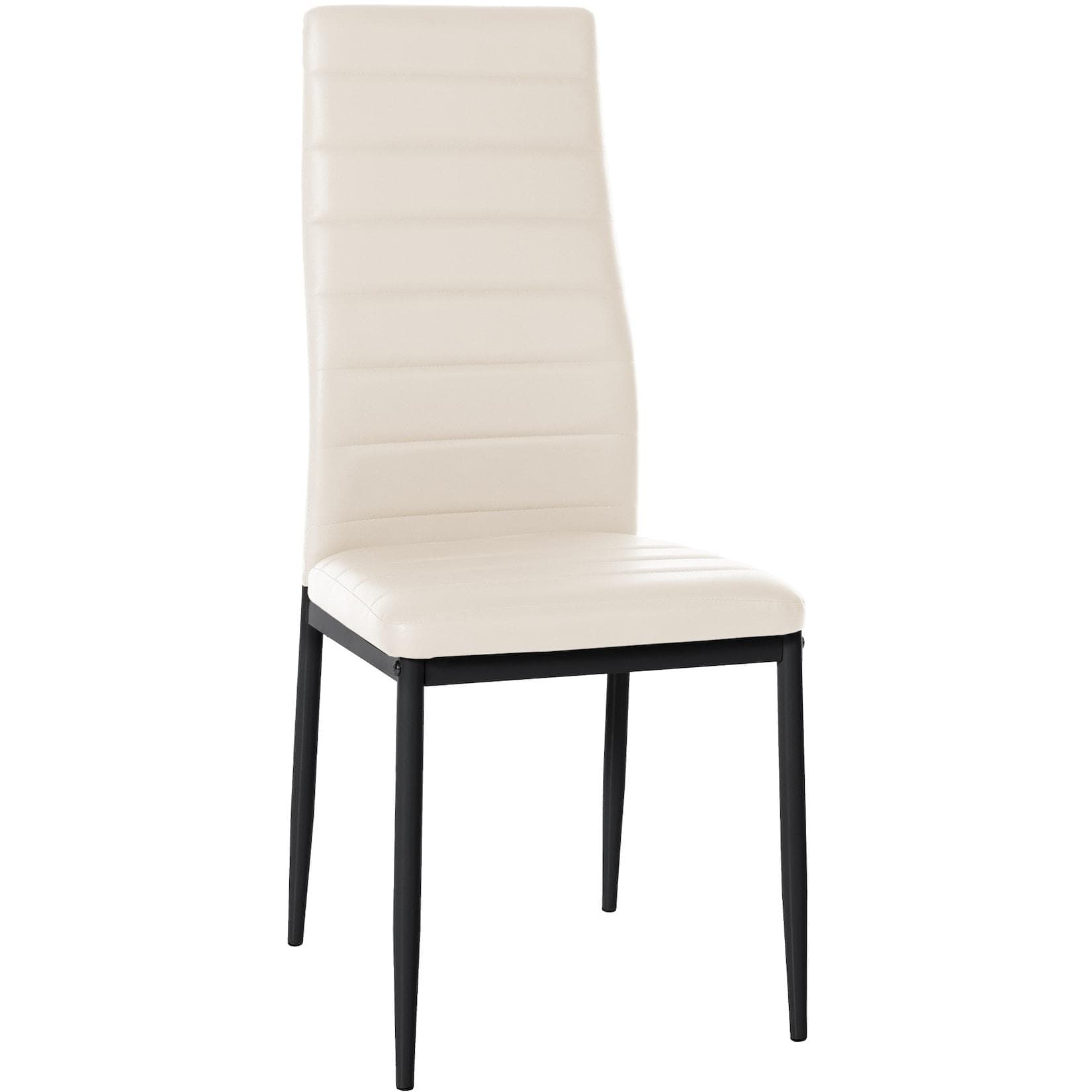 CLP Esszimmerstuhl Mayfair Küchenstuhl Vierfuß-Gestell Beige