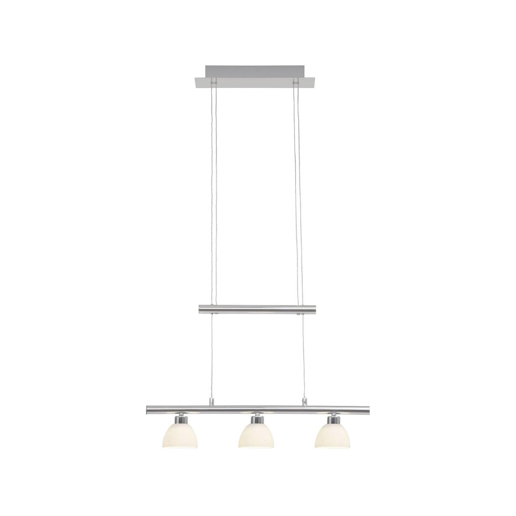 BRILLIANT Lampe Tonja LED Pendelleuchte 3flg chrom/weiß 3x 5W LED integriert