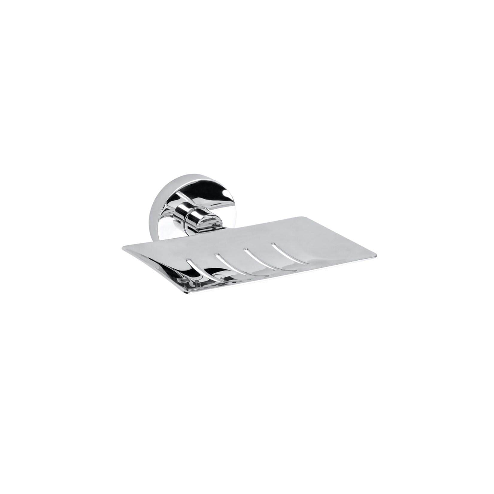 Brillantbad BOMEGA Seifenhalter Messing Chrom poliert 125x55x115 mm für Bad & Küche