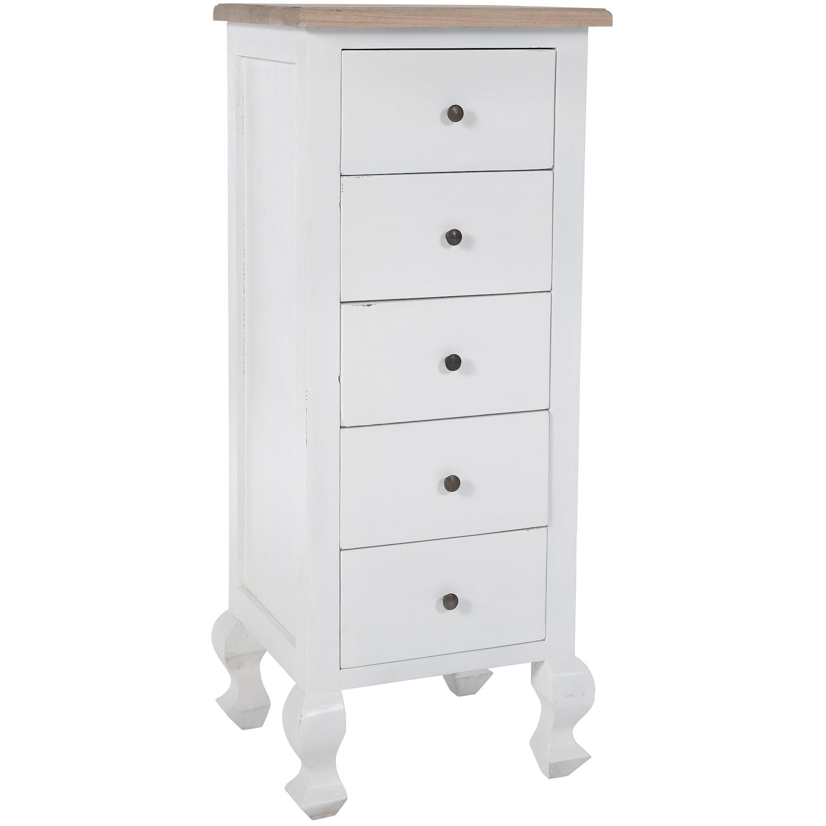 CLP Kommode Kora Weiß Shabby Chic Anrichte Holz