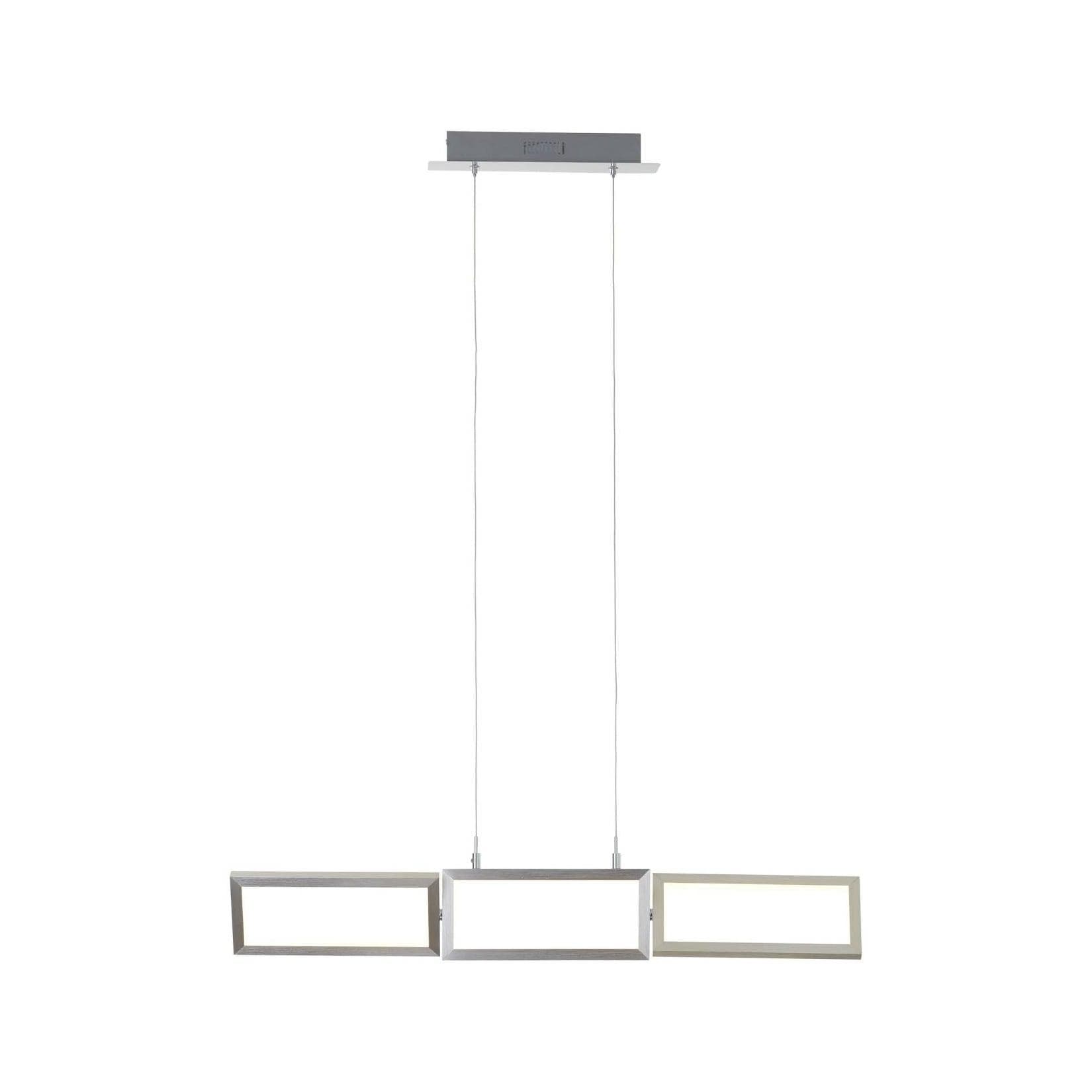 BRILLIANT Tunar LED Pendelleuchte Grau Aluminium 3-flammig dimmbar
