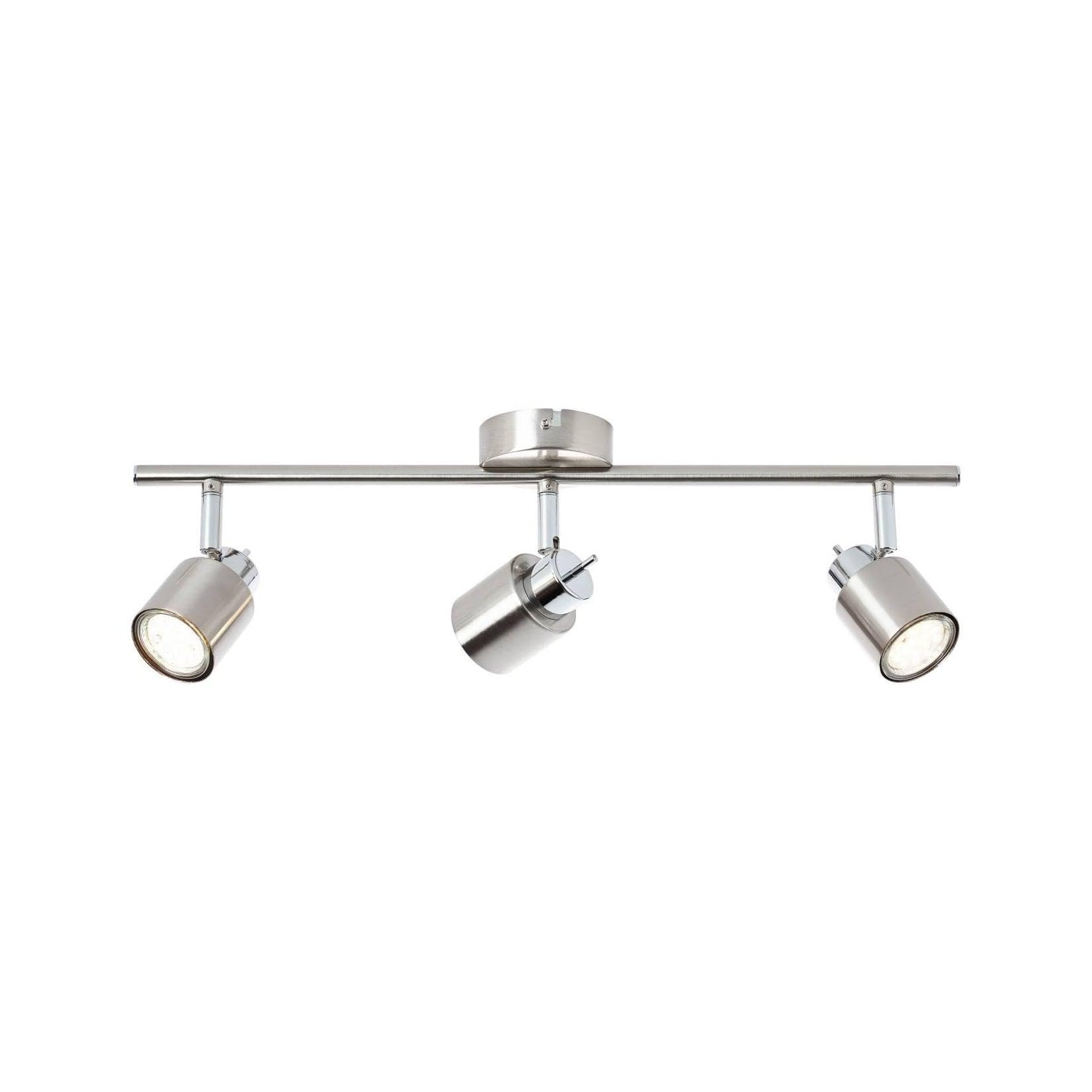 BRILLIANT Lampe Andres Spotrohr 3flg Nickel/Chrom 3x GU10 10W