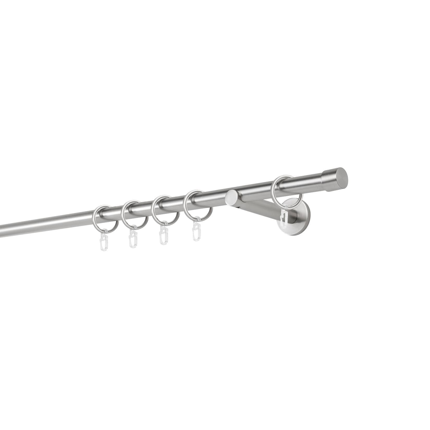 mydeco Gardinenstange 20mm Cap Wandträger 12 cm Silber