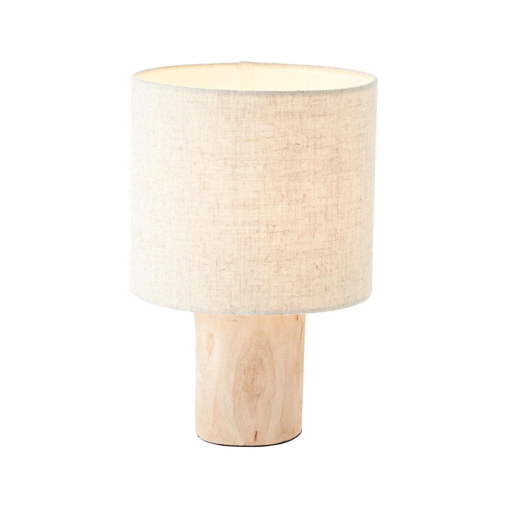 BRILLIANT Tischleuchte Pia Schwarz Grau Holz FSC