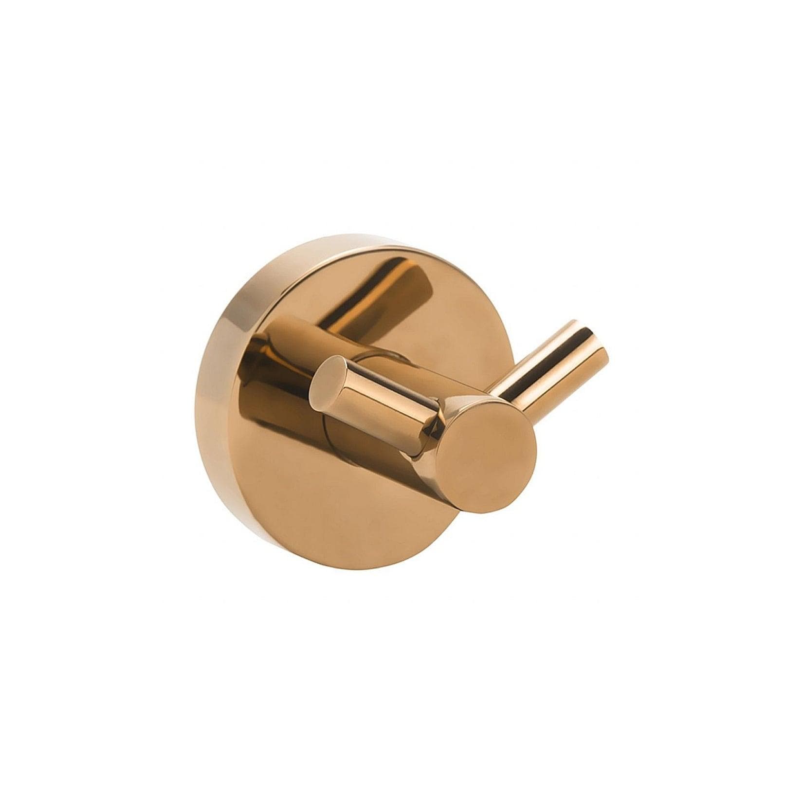 Brillantbad BORAL Doppelkleiderhaken Messing Gold Kupfer Poliert