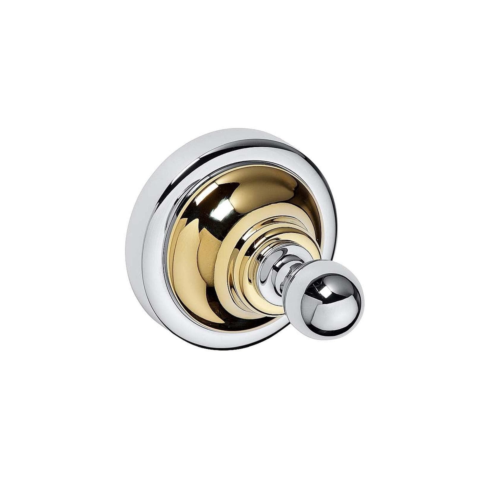 Brillantbad BETRO GOLD Kleiderhaken Messing Gold Chrom 65x65x65 mm für Bad & Küche
