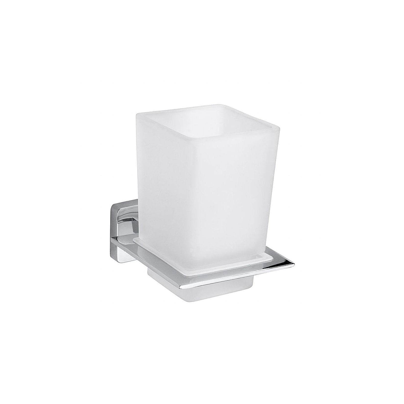 Brillantbad BIKI Glashalter Chrom Poliert Glas 77x97x100 mm