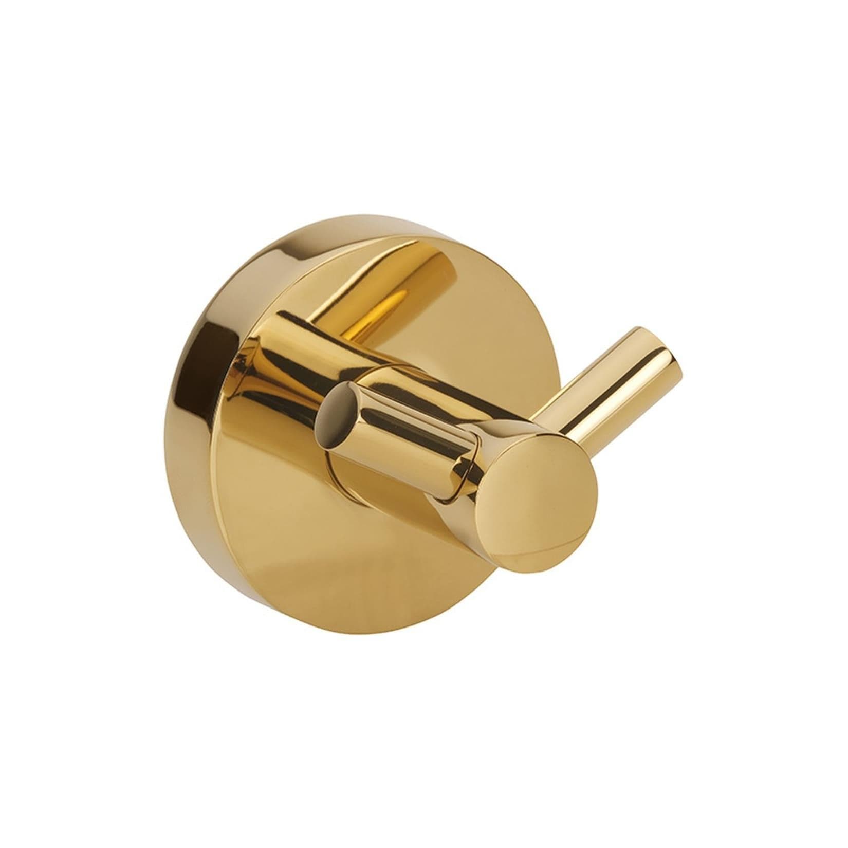 Brillantbad BILLO Doppelkleiderhaken Messing Gold poliert