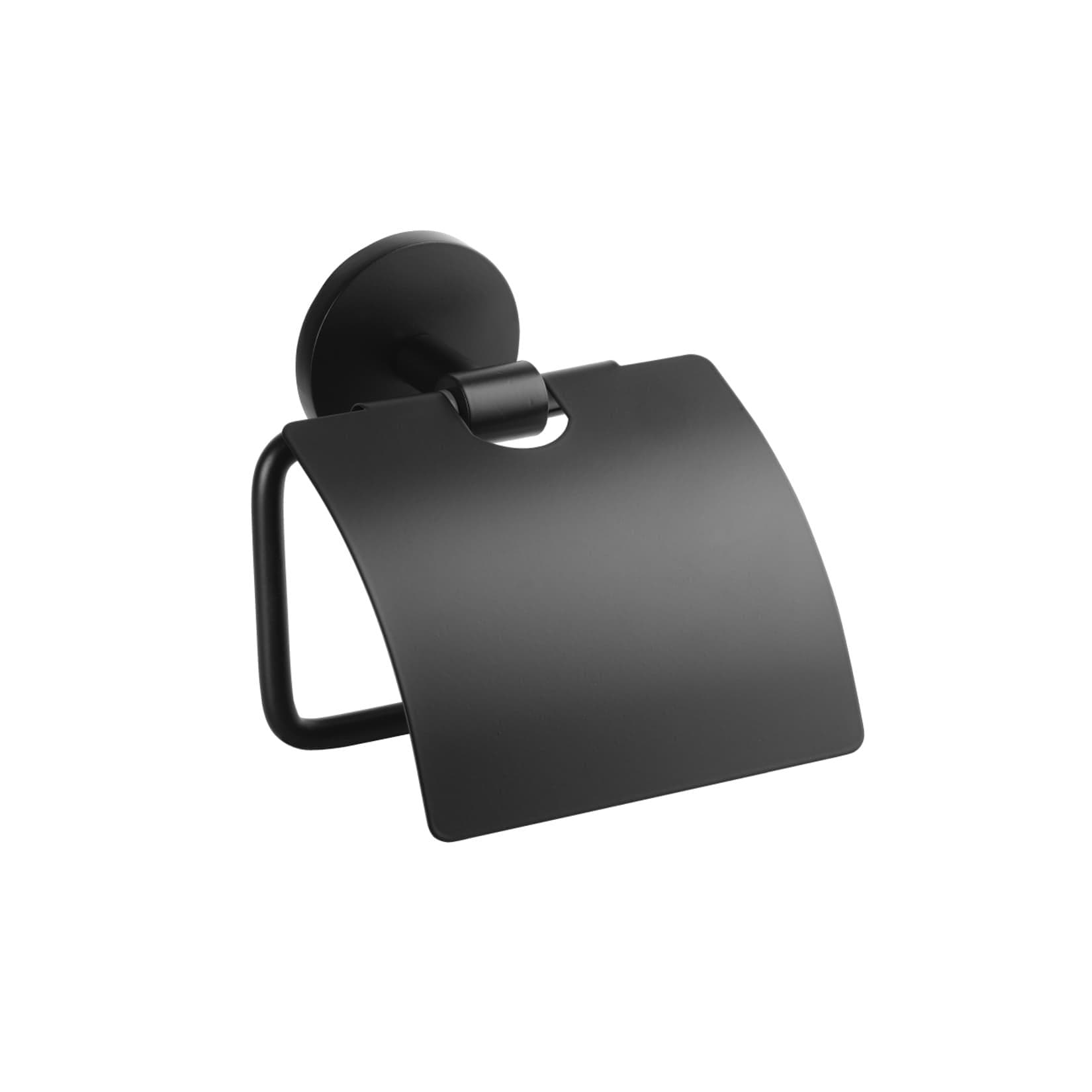 Brillantbad BOX Papierrollenhalter Zink Schwarz