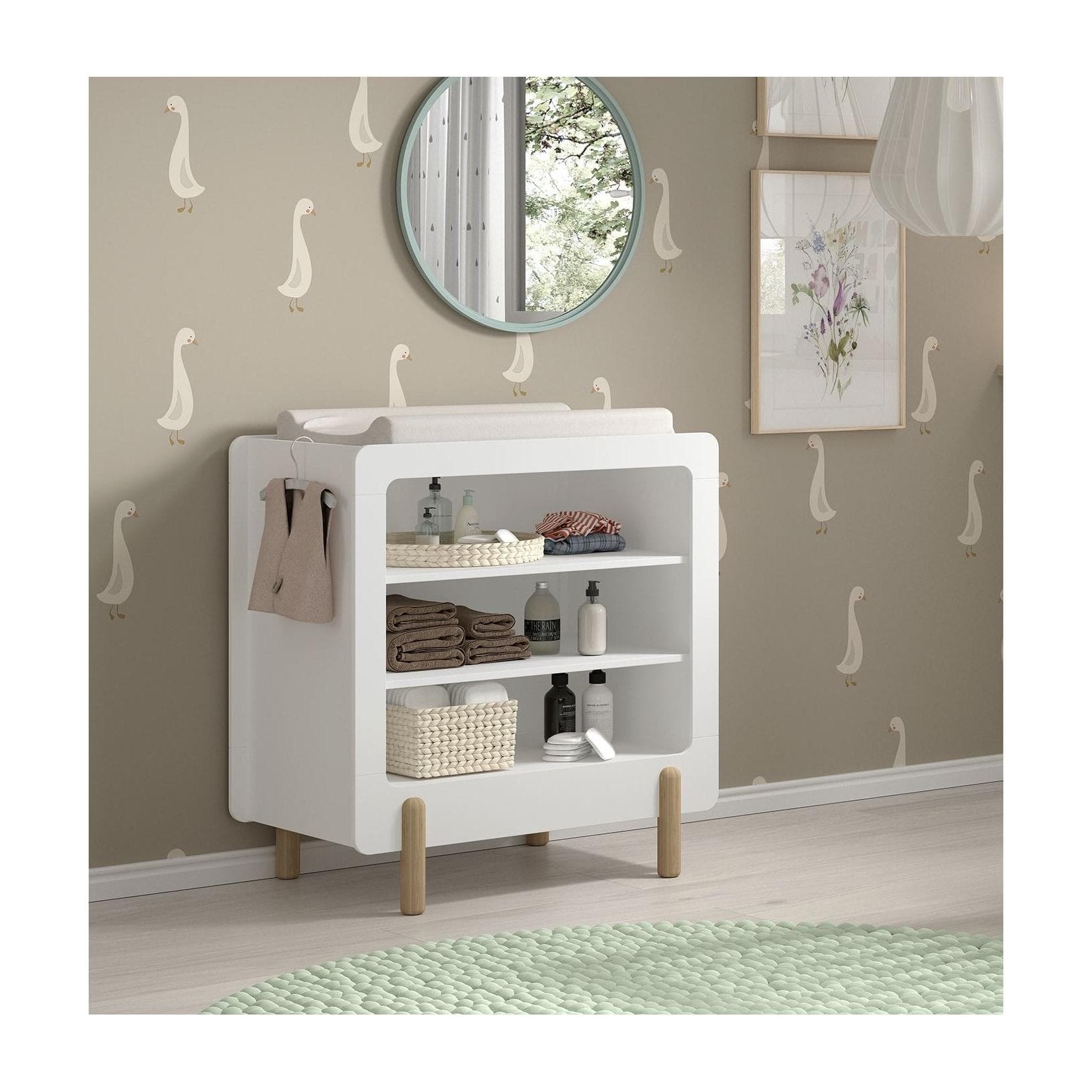 VIPACK Wickelkommode Smile Weiß MDF 3 Fächer