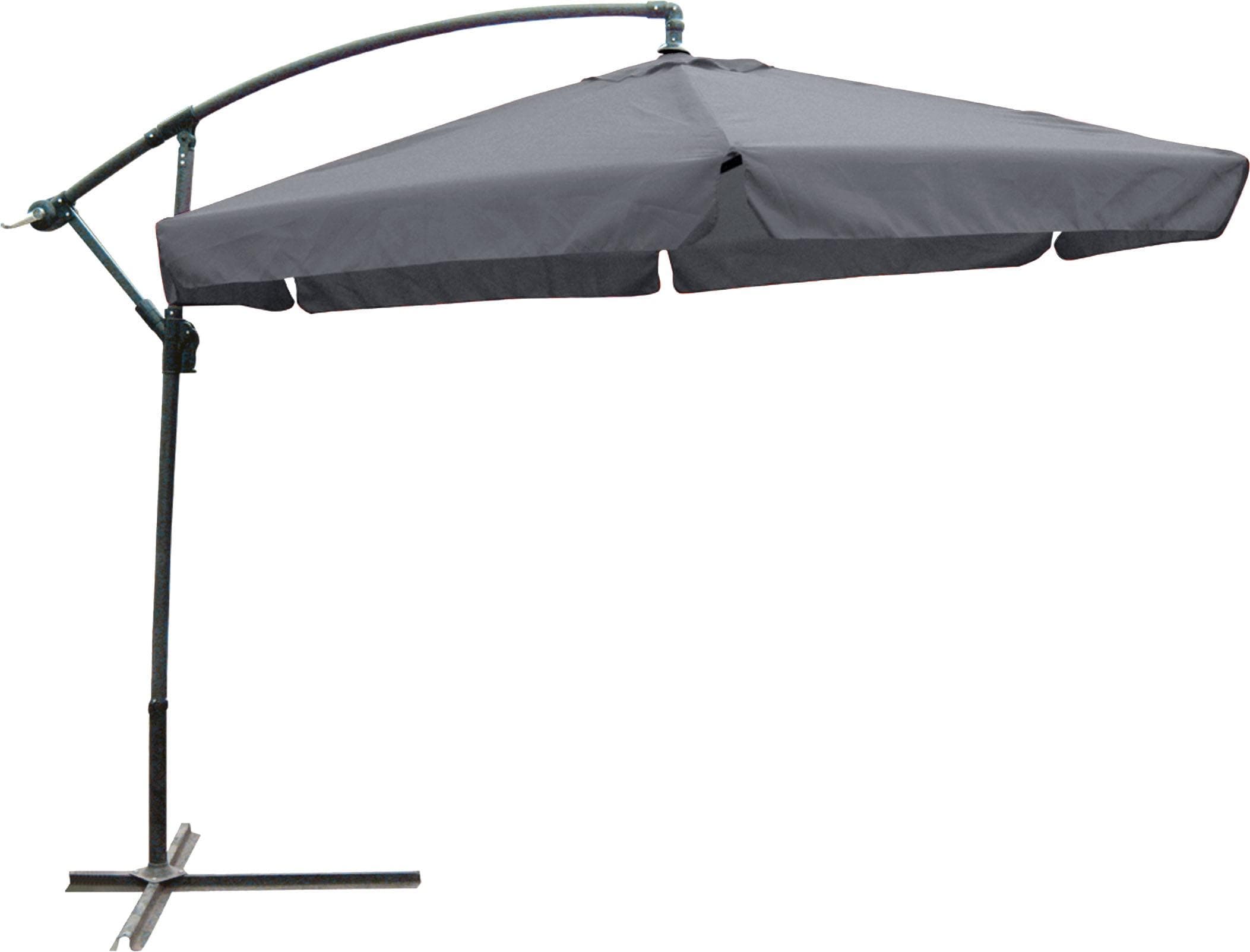 Garden Pleasure Ampelschirm Anthrazit Ø 300 cm mit Handkurbel