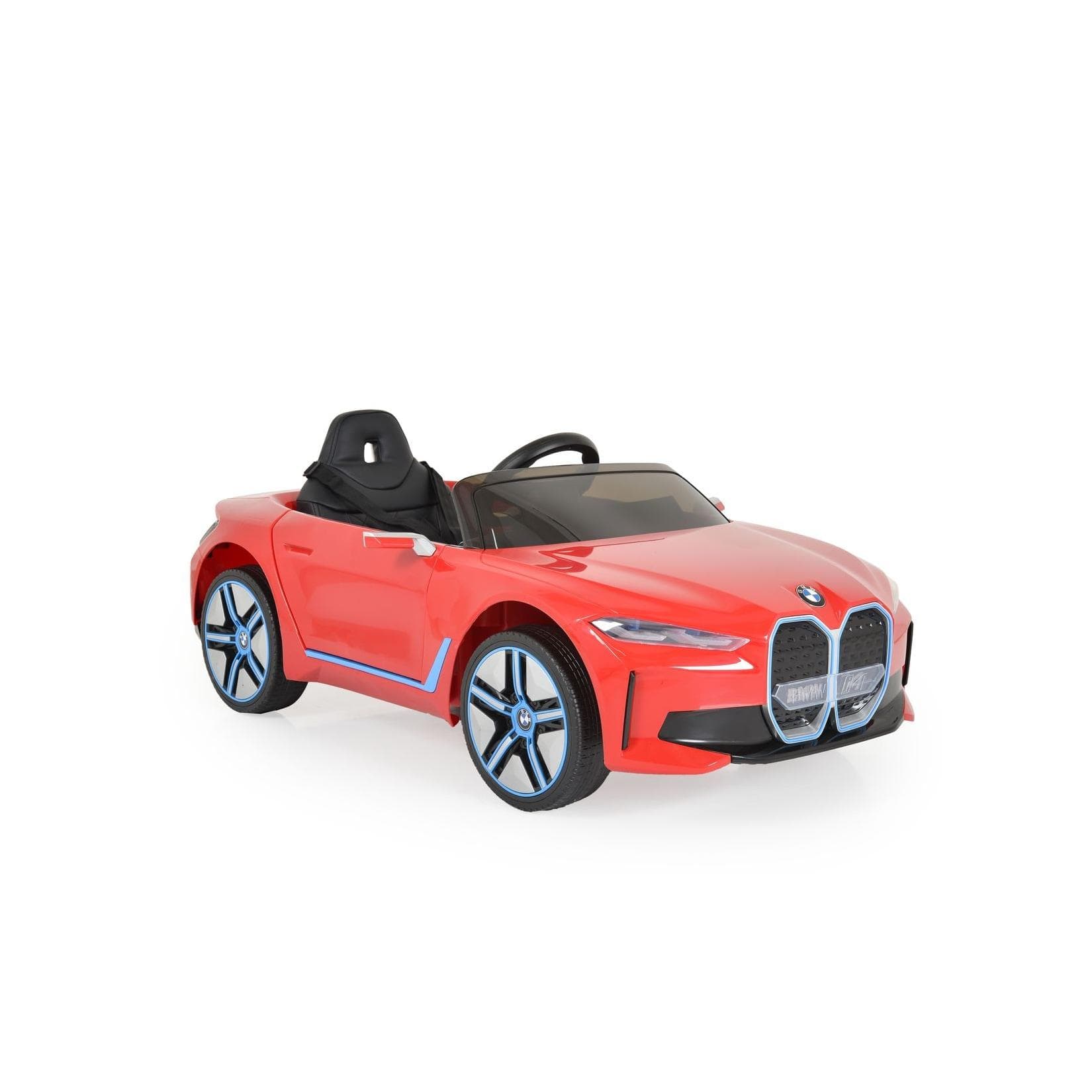 Moni Kinder Elektroauto BMW i4 Rot MP3 Fernbedienung Lichter