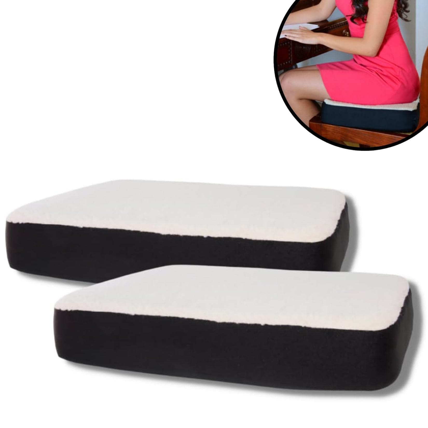 Best Direct® Sitzkissen Dualuxe Gelkissen Schwarz/Beige