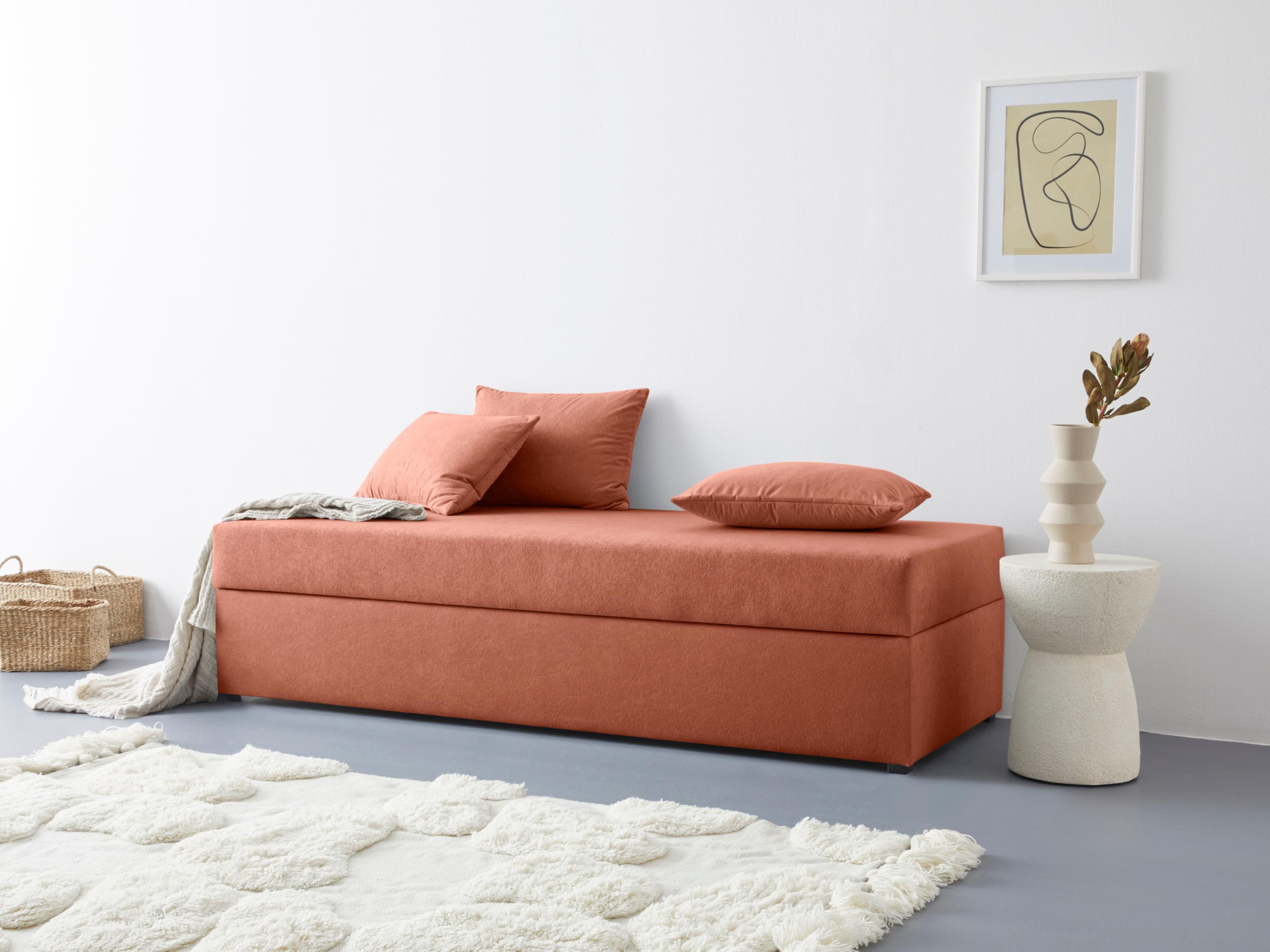 Maintal Polsterliege Diana - Modernes Bett mit Microfaser und Federkernpolsterung