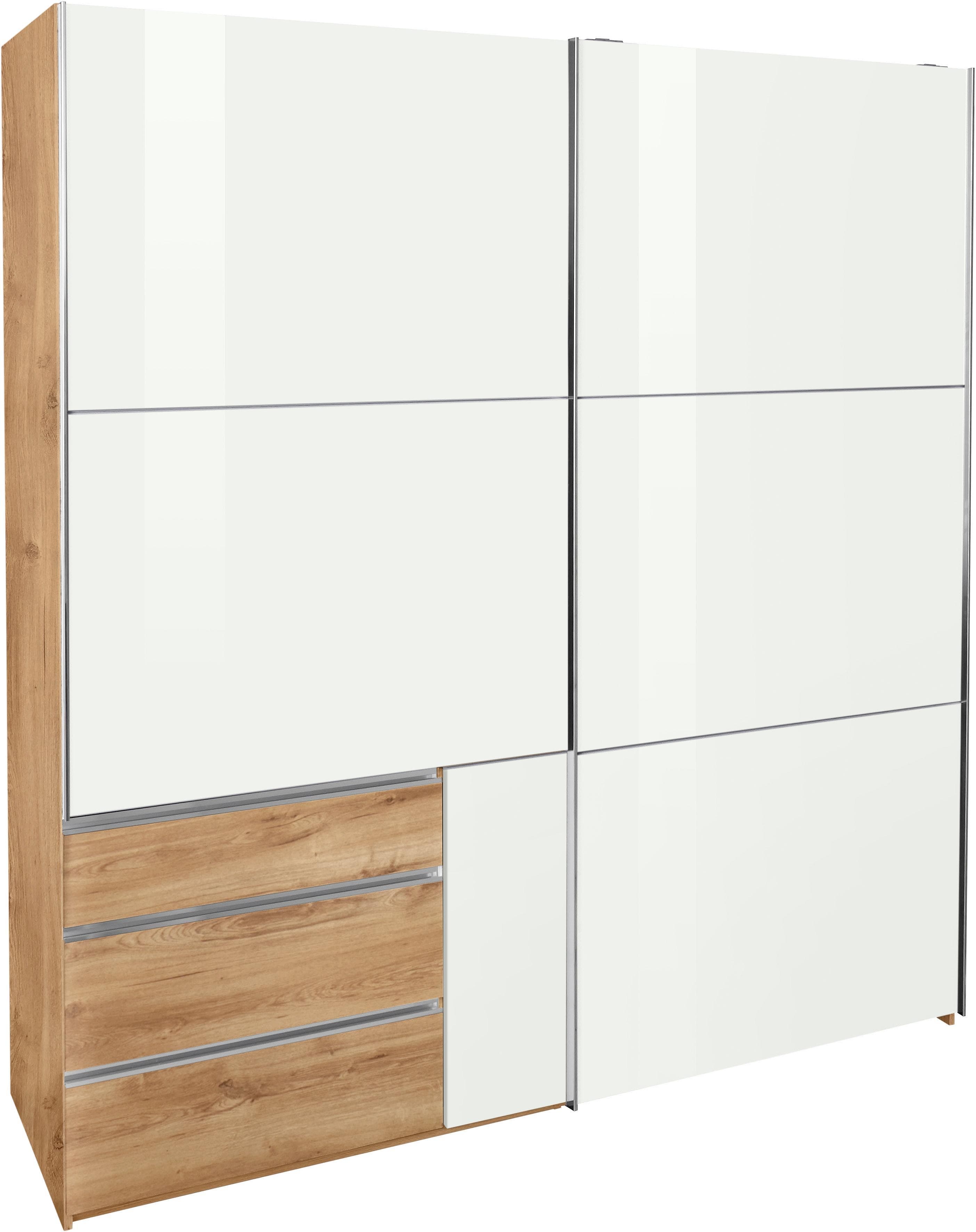 Wimex Schwebetürenschrank Level by fresh to go Beige Chromgriffleisten