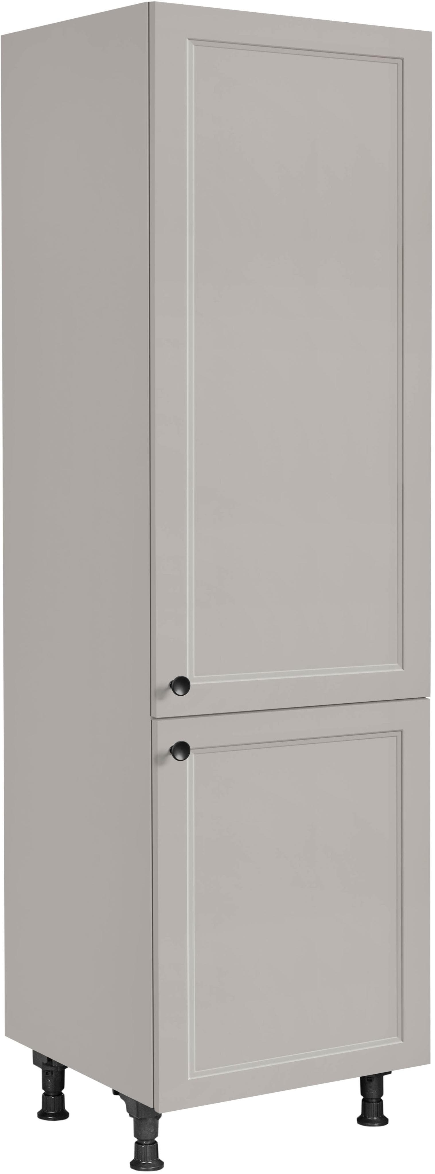 NOBILIA Kühlumbauschrank Cascada Grau 2-Türig mit Soft-Close