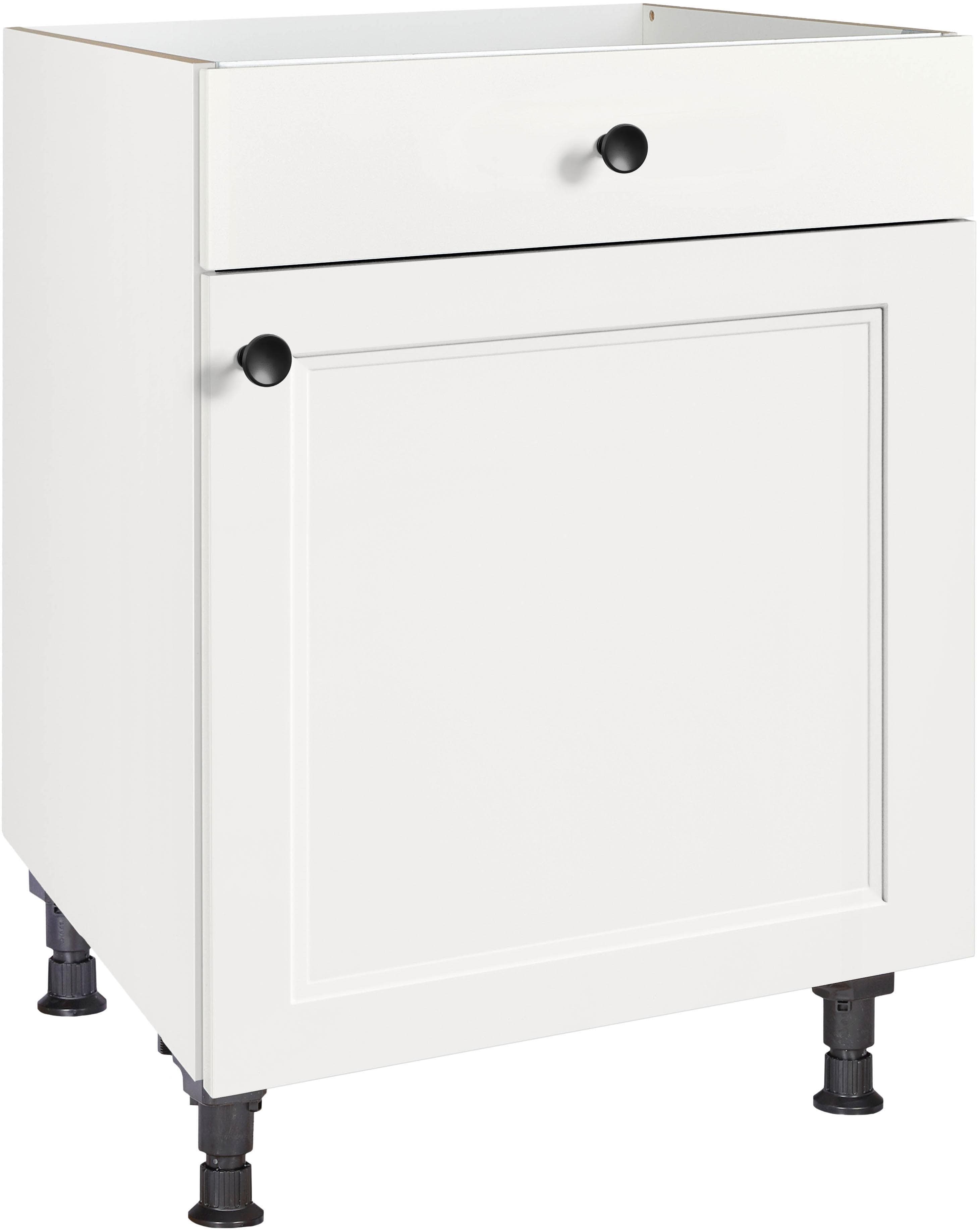 NOBILIA Cascada Kochfeldumbauschrank Weiß mit Soft-Close