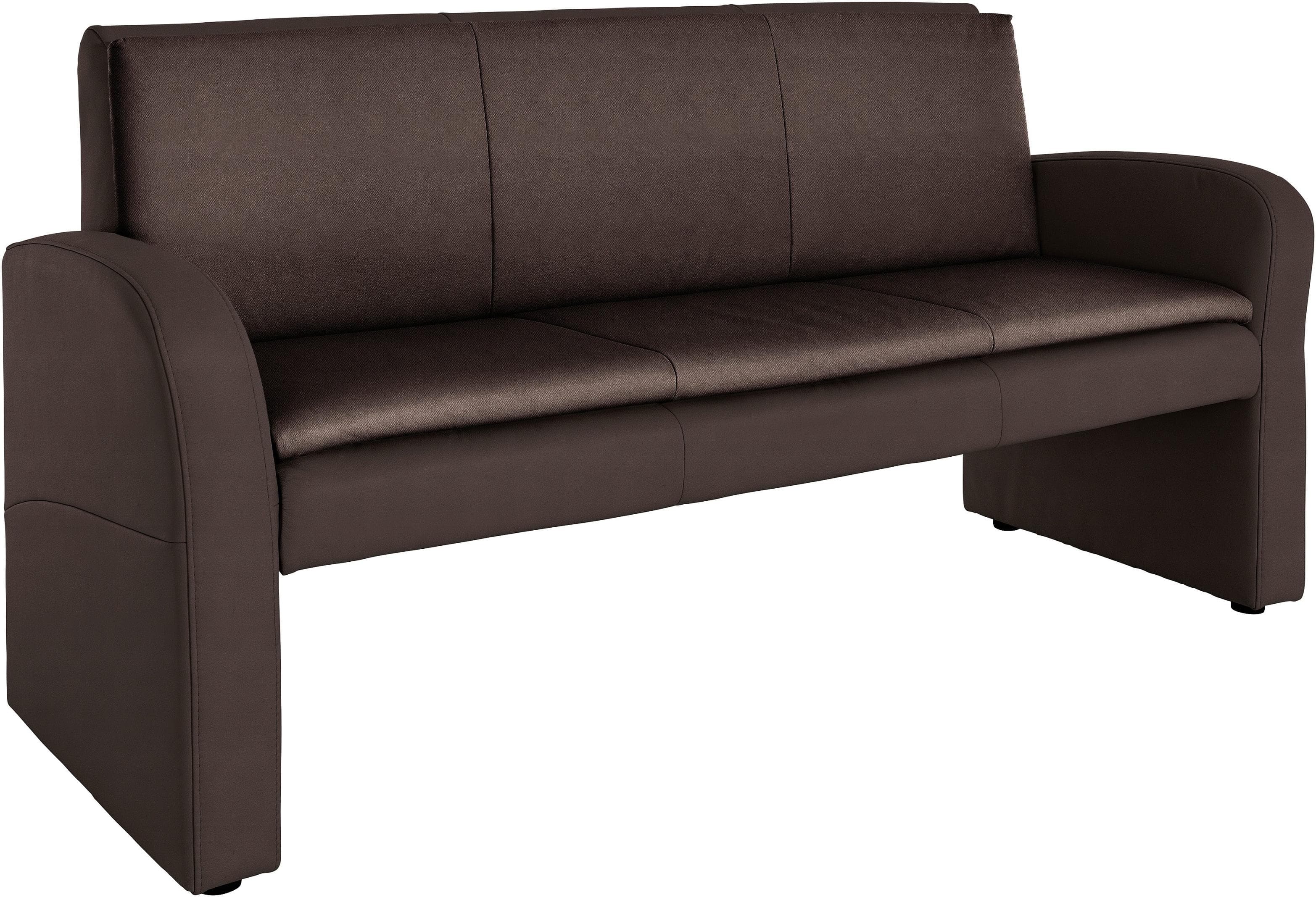 EXXPO Hockerbank Cortado 3-Sitzer Küchensofa Braun Polsterbank