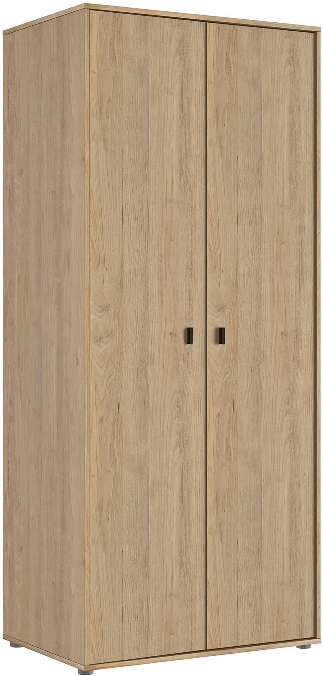 Kleiderschrank GAMI 2-türiger Kleiderschrank Kastanie Natur Nachbildung Spanplatte