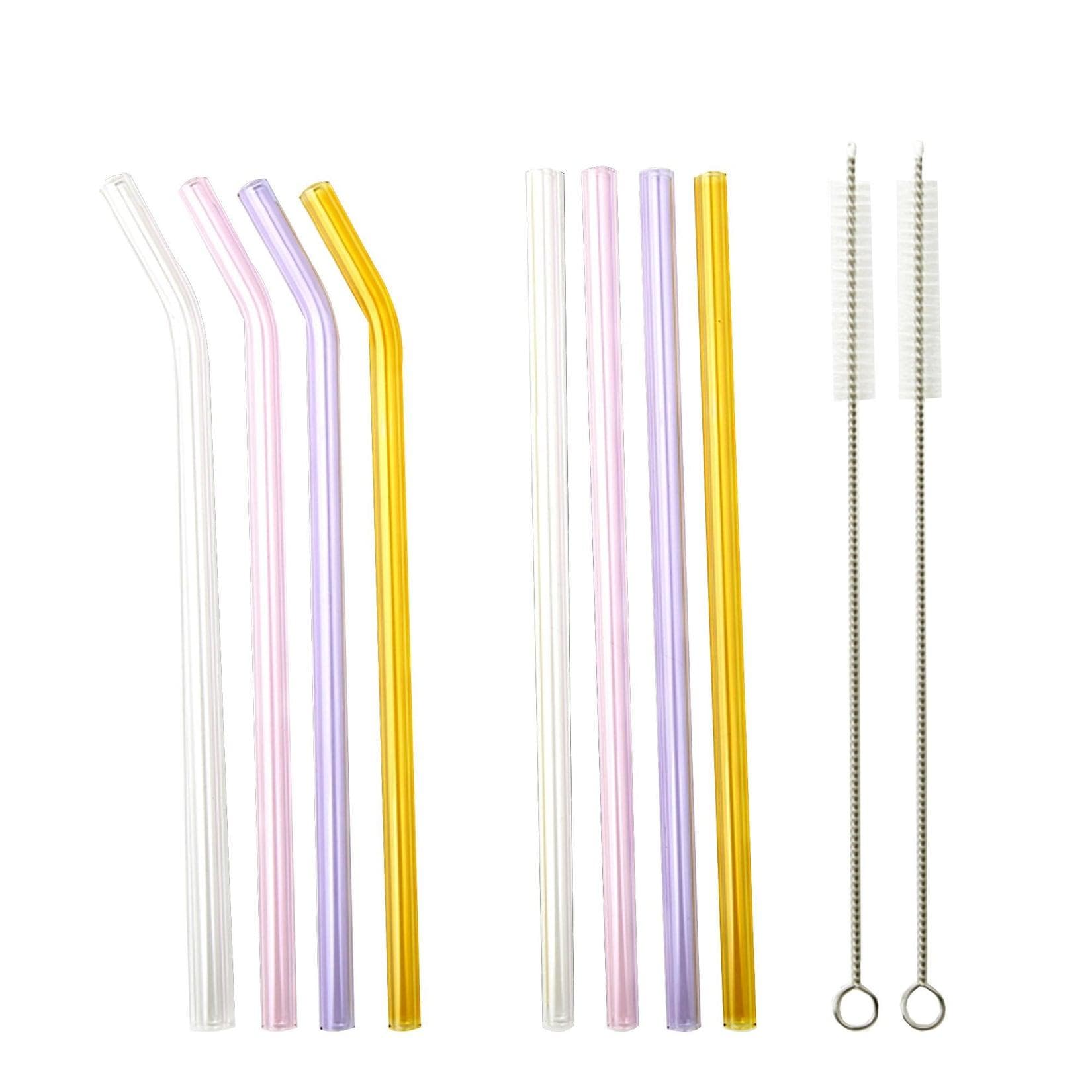 LA VAGUE Glastrinkhalm-Set Mixed Pastell SMOOTHIE PARTY
