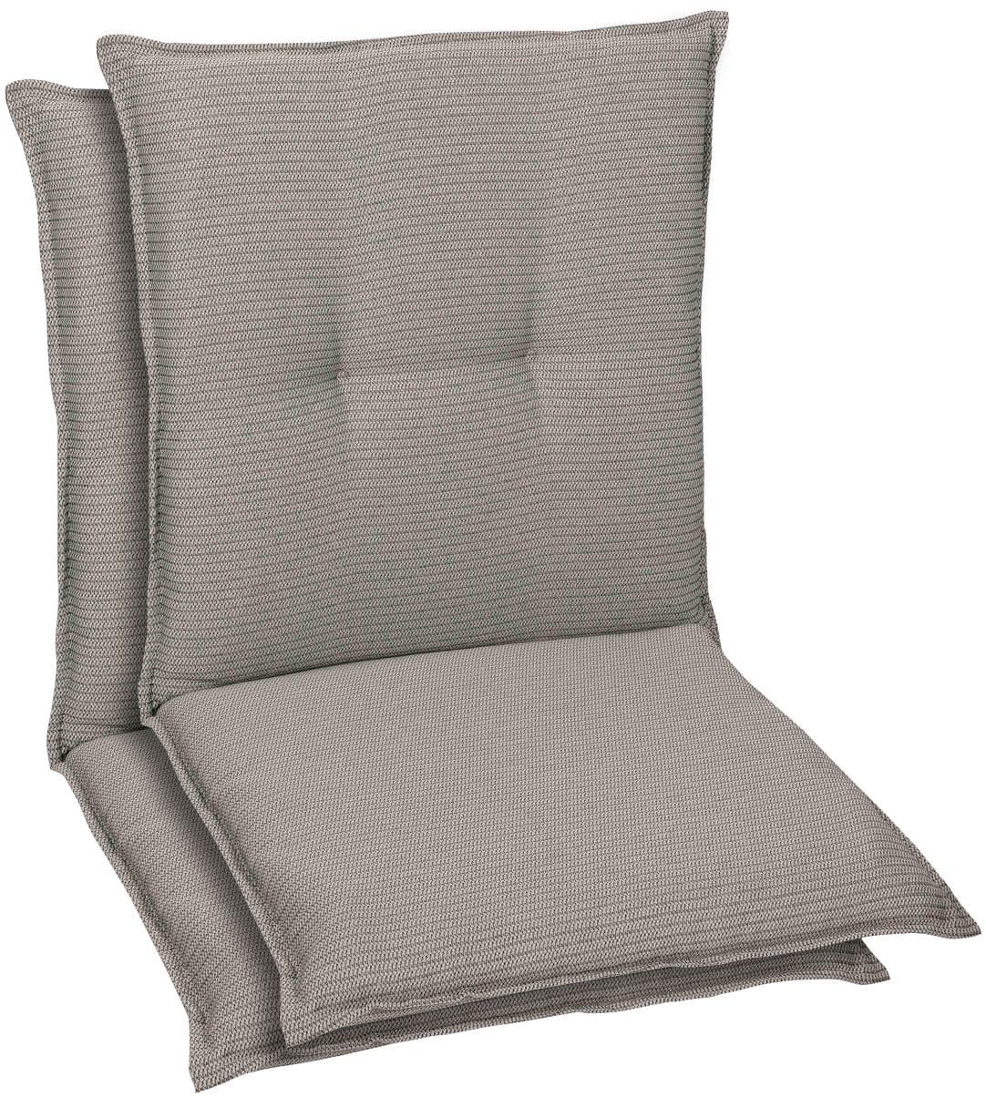 GO-DE Sitzauflage Spar-Set 2 Stk Grau Polyester