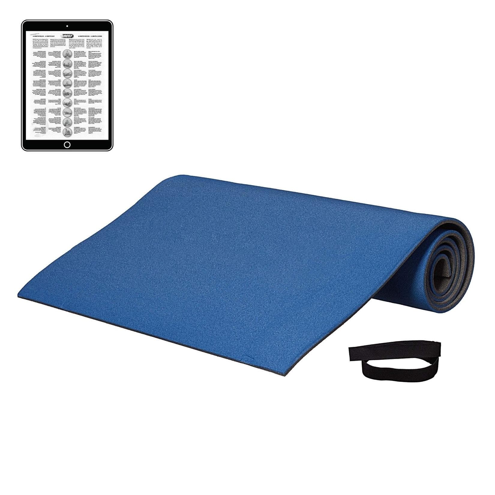 Best Sporting Gymnastikmatte blau 180x60x0,8 cm