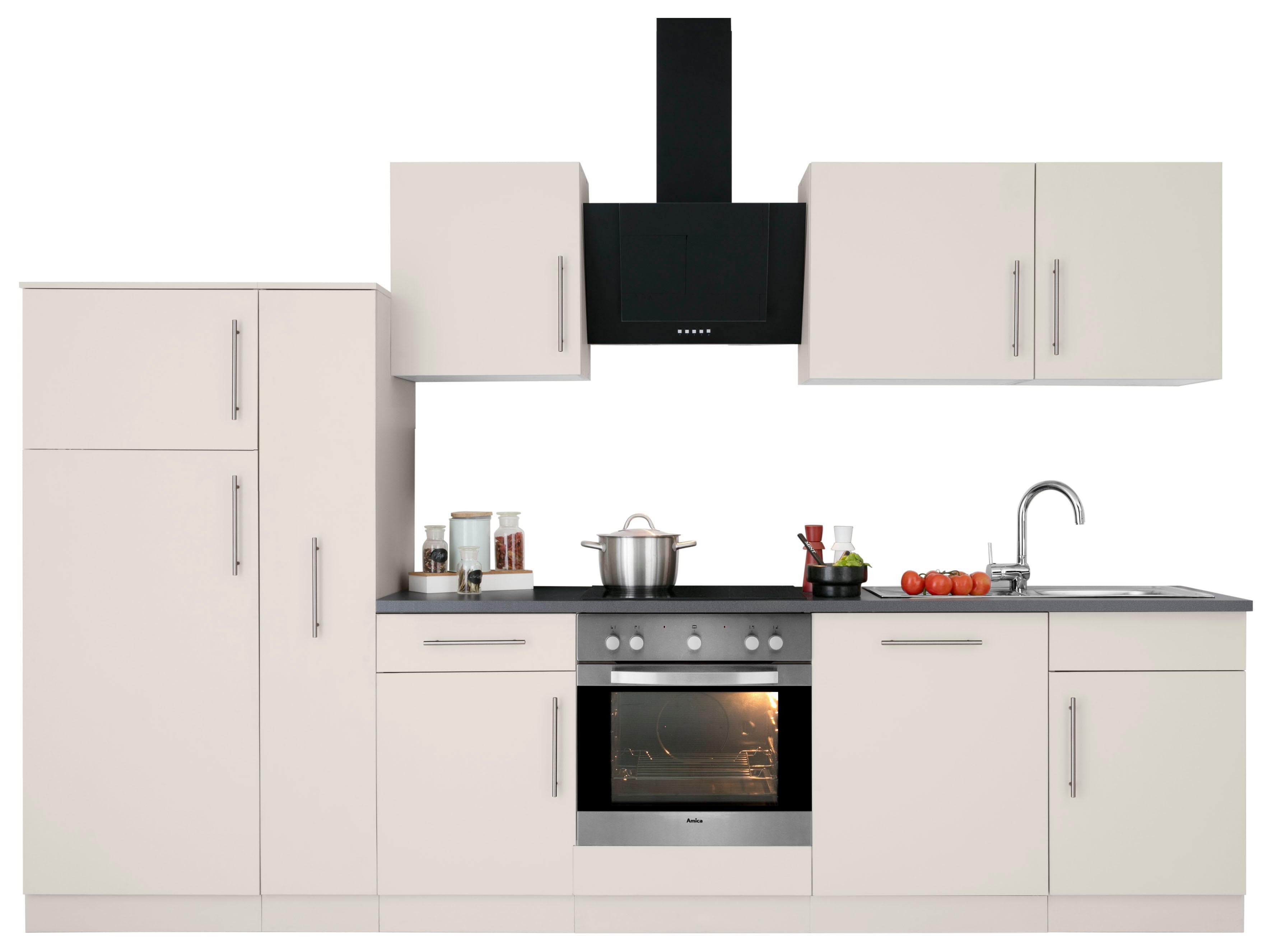 Wiho-Küchen Cali Küchenzeile Beige Granit Arbeitsplatte