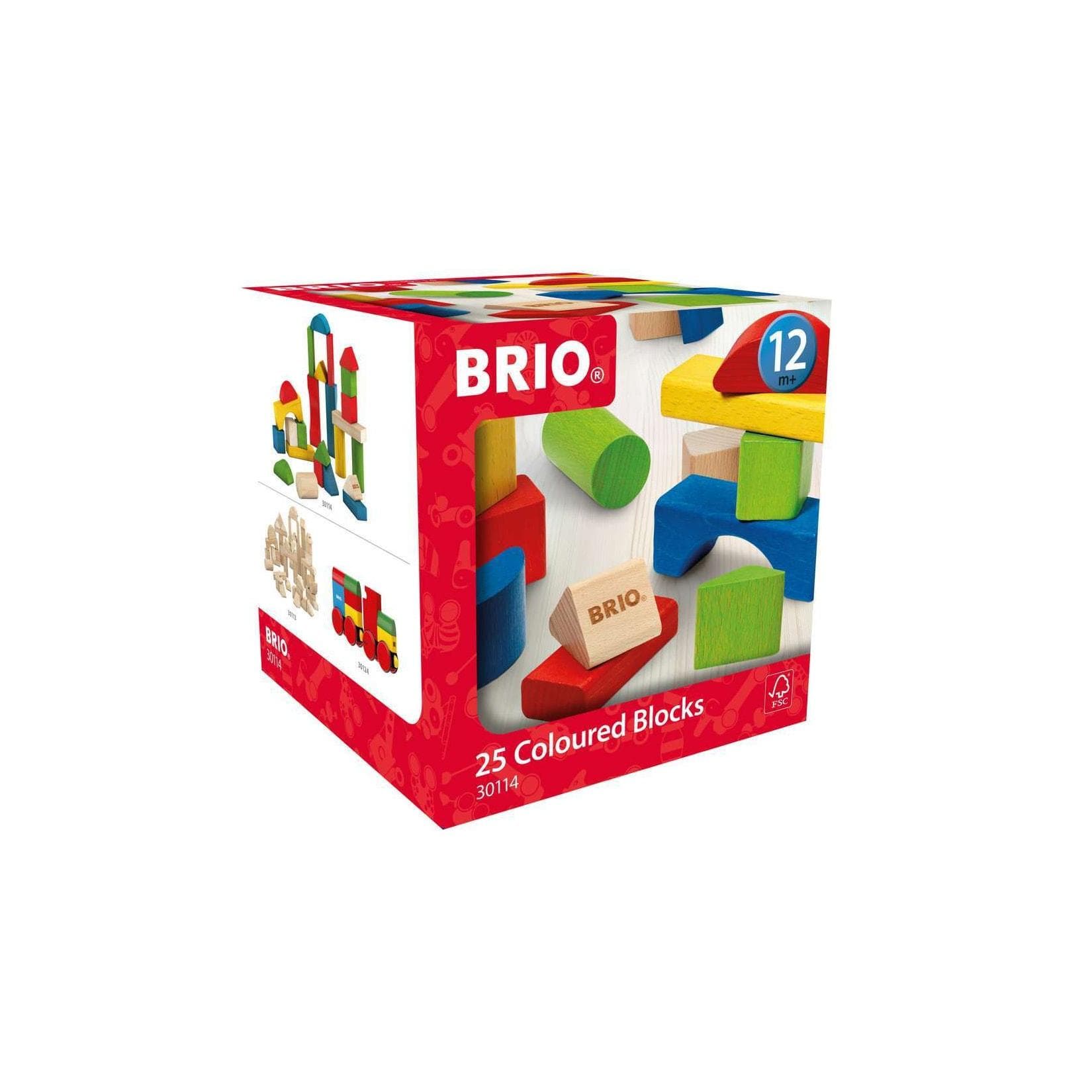 BRIO Bunte Holzbausteine 25 Teile