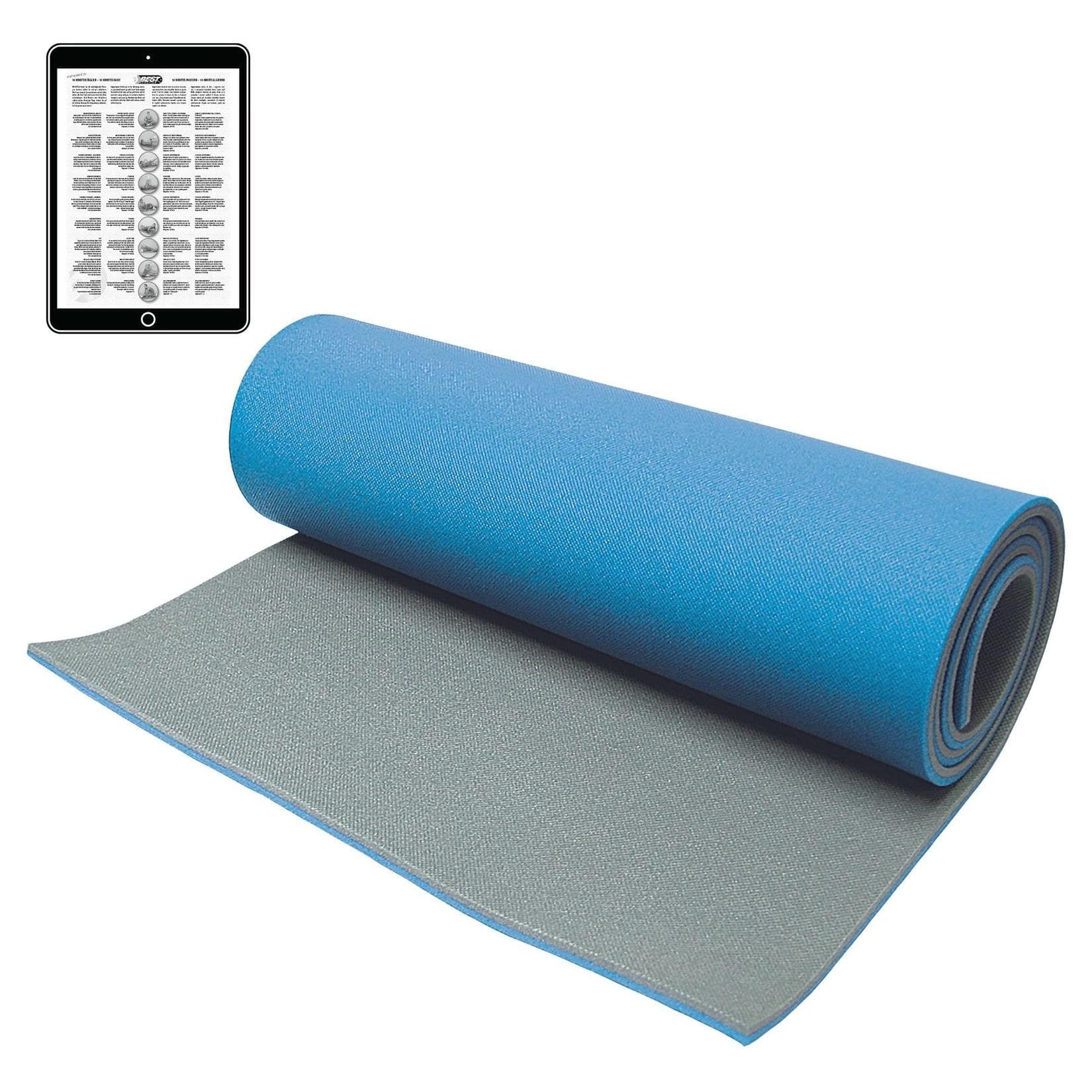 Best Sporting Yoga Matte 200x60x1,3cm rutschfest blau