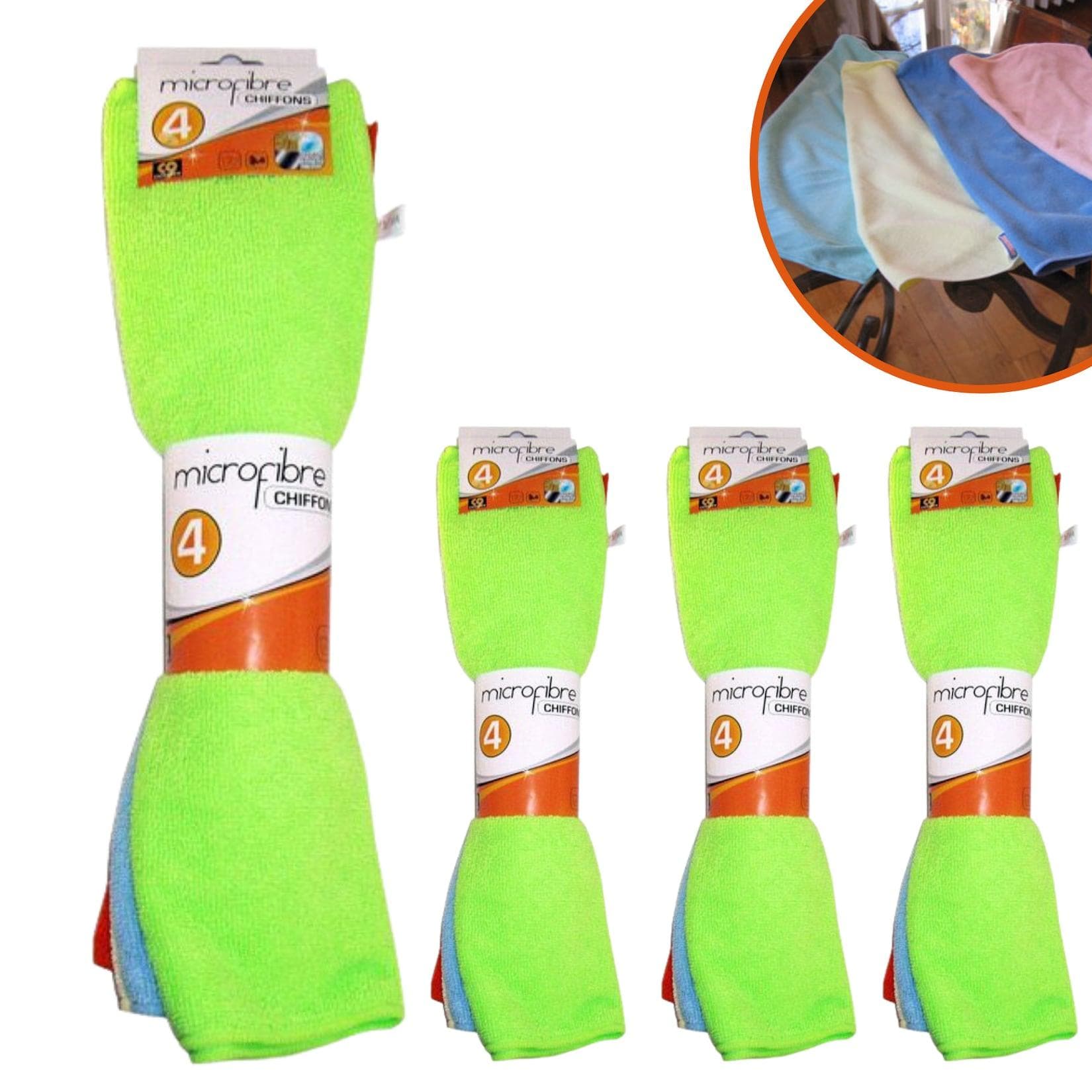 Best Direct® Mikrofaser Geschirrtuch Set - Mehrfarbig, Fusselfrei, Autopflege