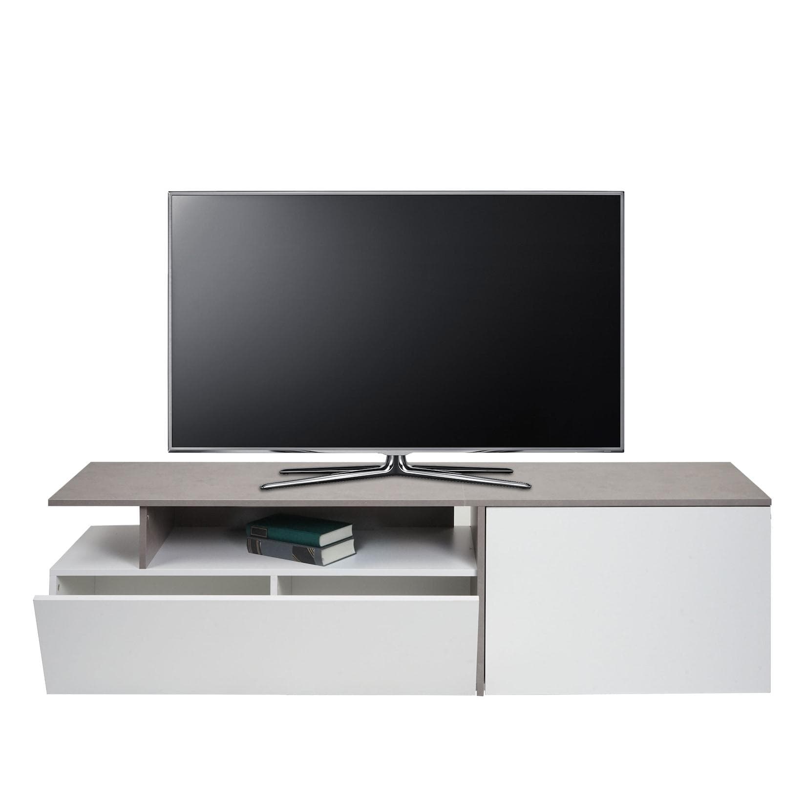 Einstellbares TV-Rack mit Zugstange