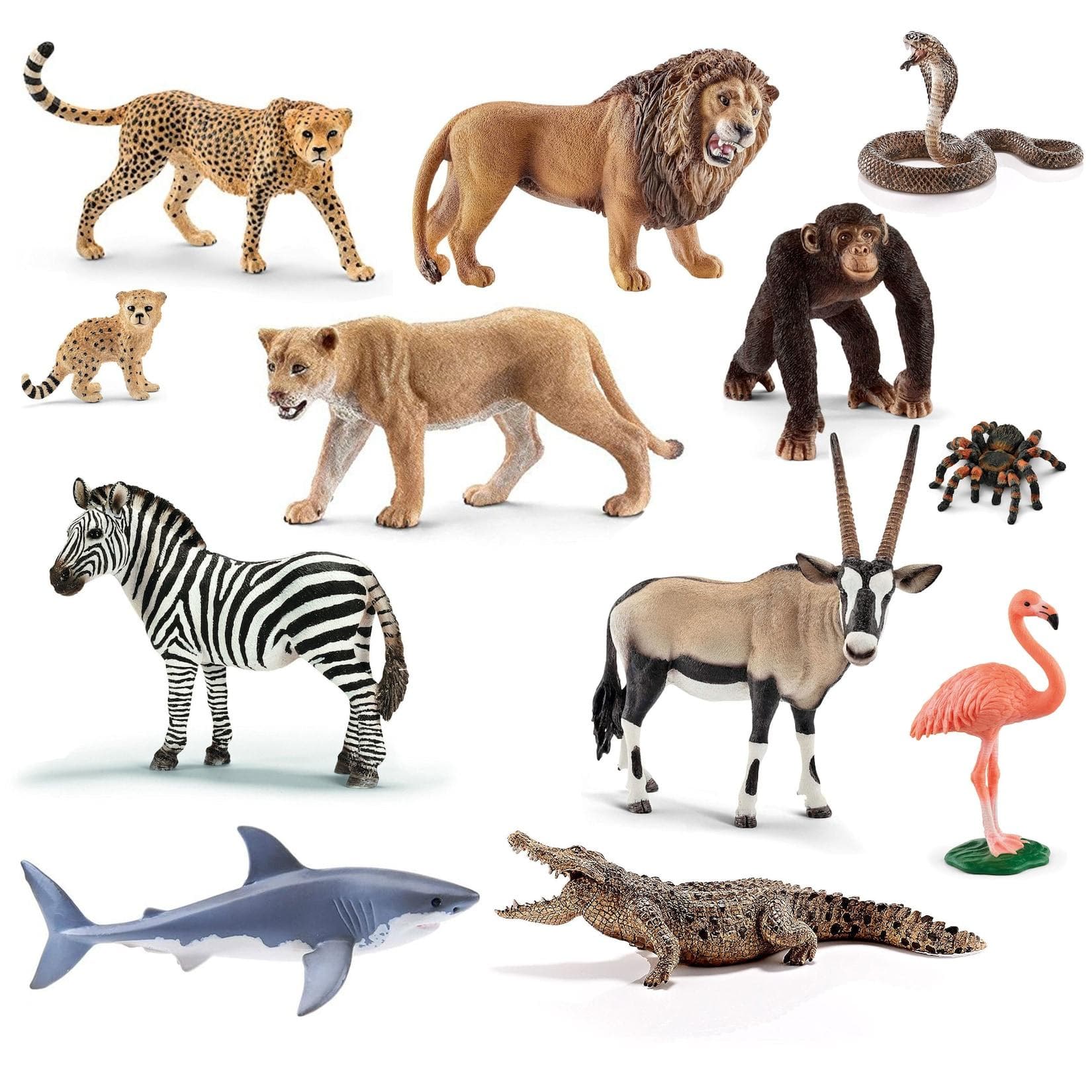 Schleich® Tierfiguren Afrika-Set 12-tlg. Bunt