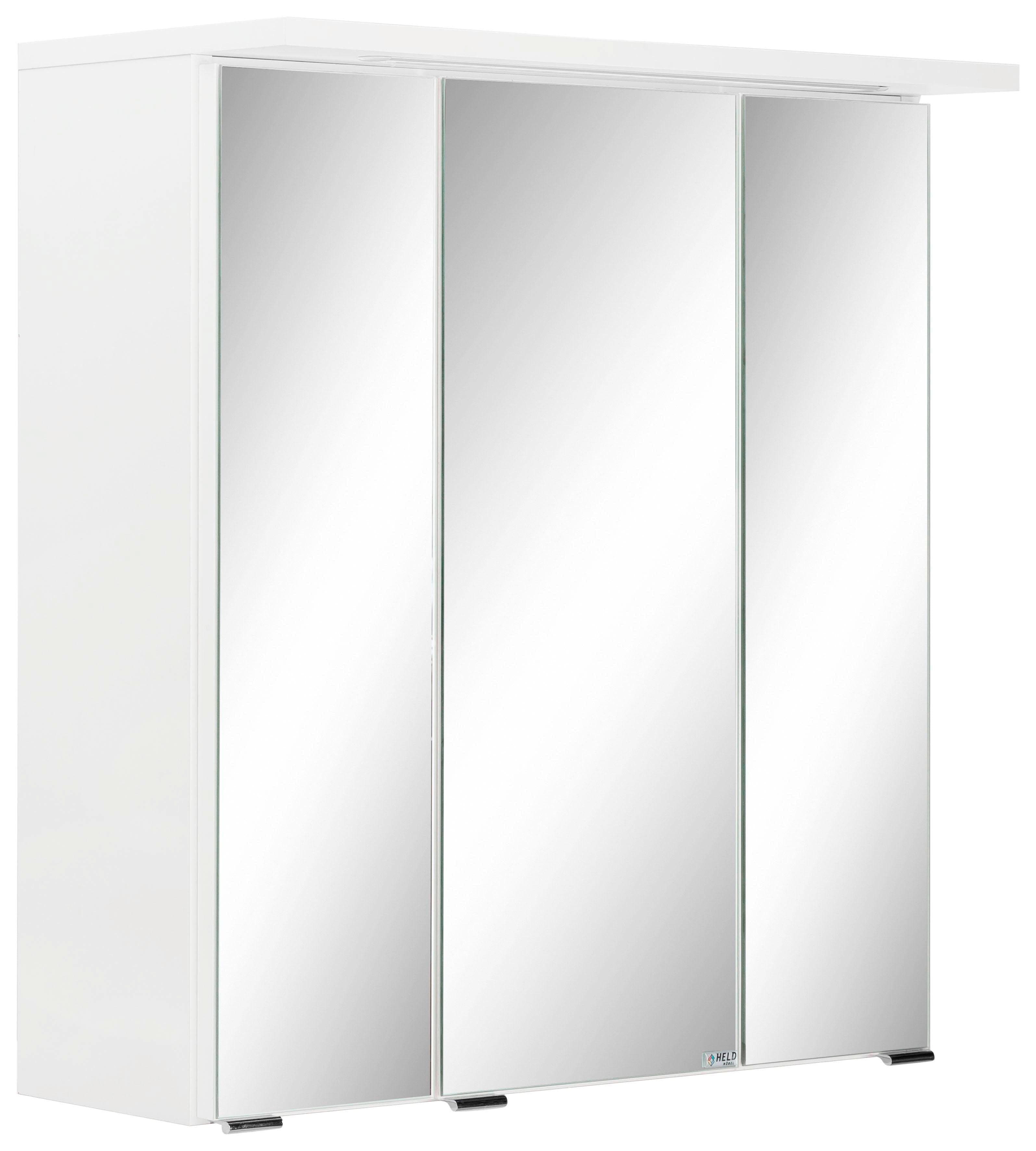 Welltime Spiegelschrank Ravenna Weiß mit LED und Steckdose