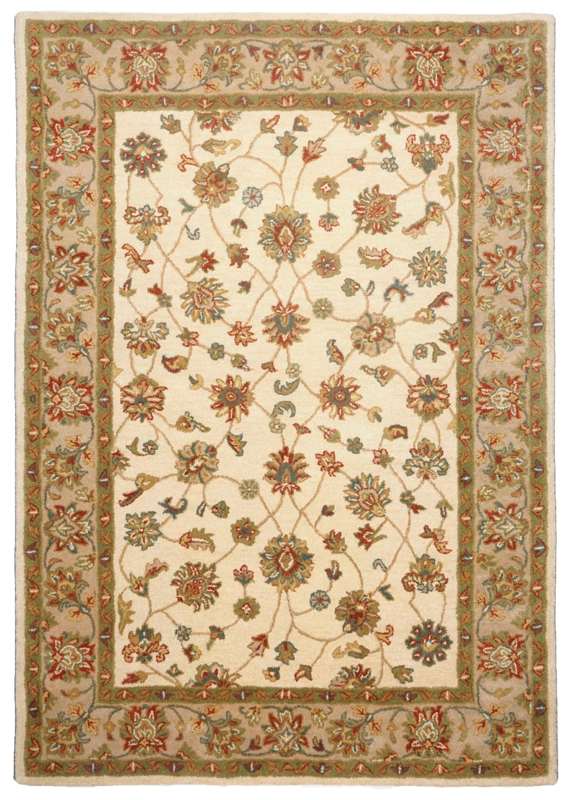 THEKO Wollteppich Royal Ziegler 503 Beige Handgetuftet