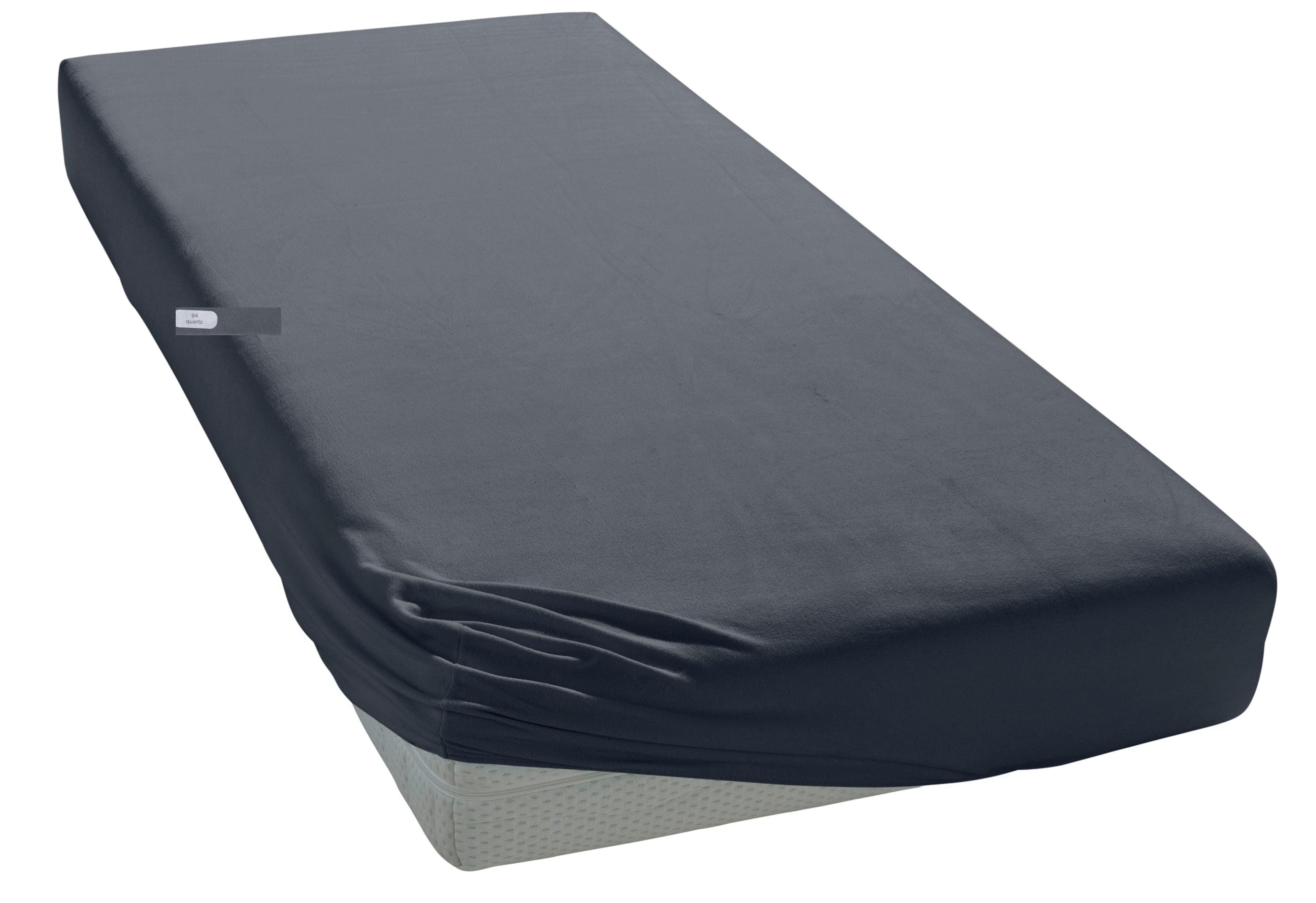 Elegante Spannbettlaken Mako-Jersey Grau Quartz