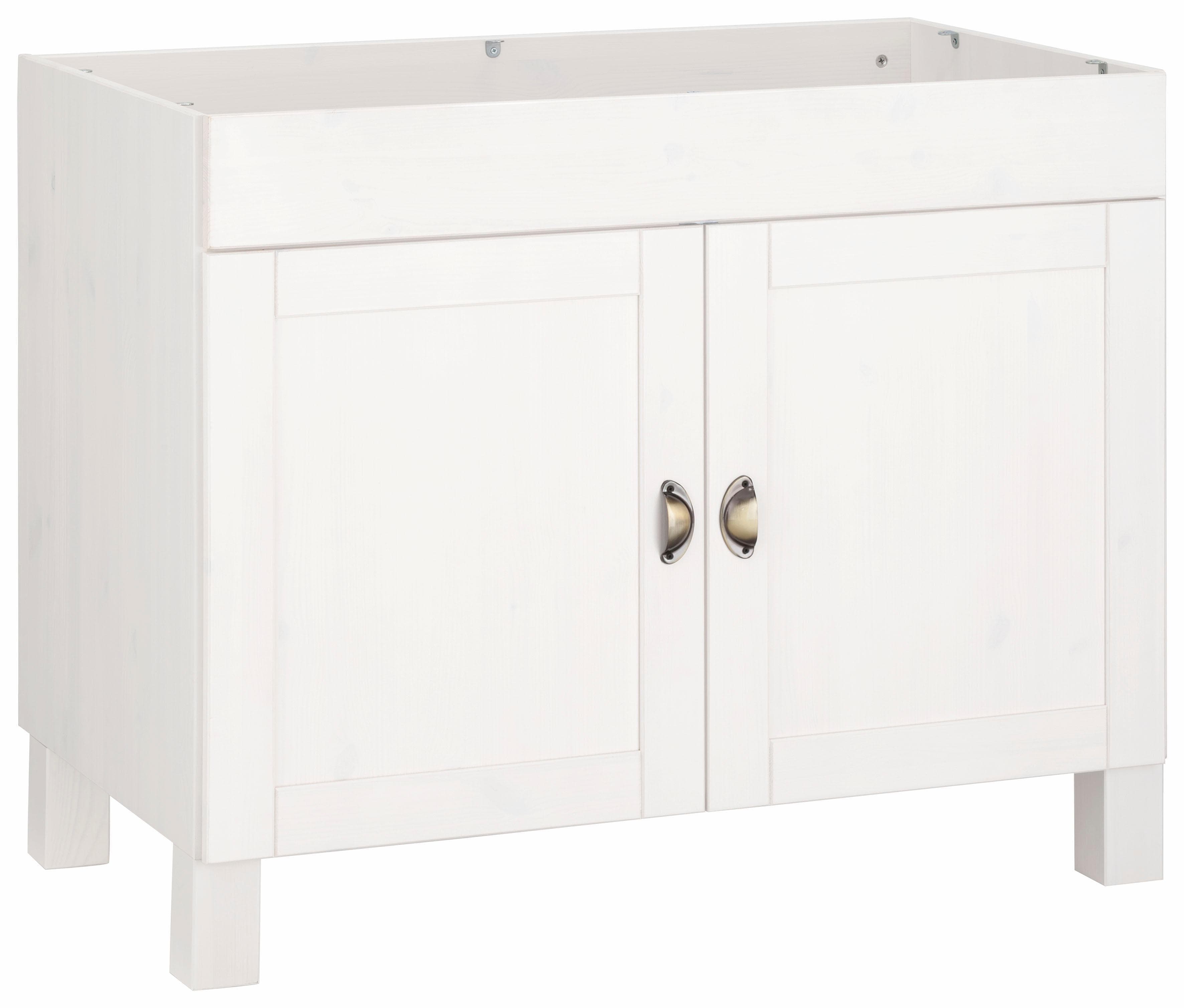 Home Affaire Spülenschrank Oslo Beige Massivholz mit Spüle