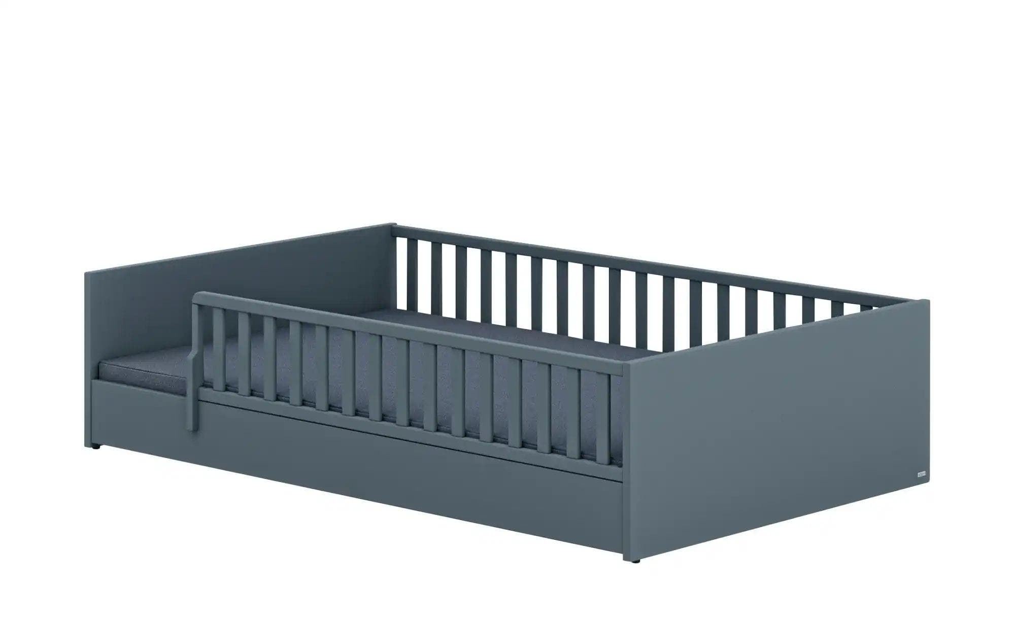 PAIDI Kinderbett Little Flo Mattblau Umbaubar Bodenbett